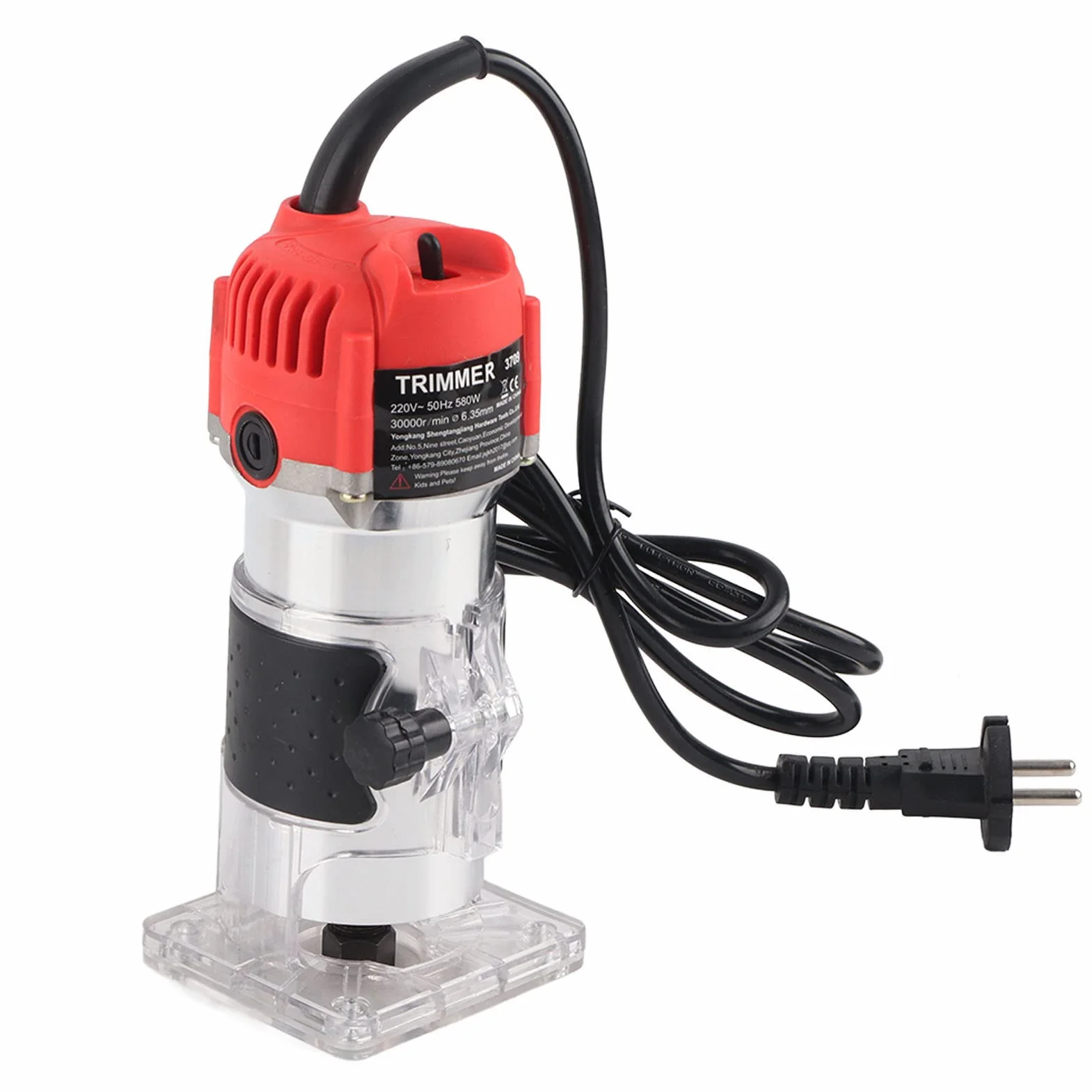 Frezarka do drewna 580 W 220 V 6,35 mm Elektryczny trymer ręczny