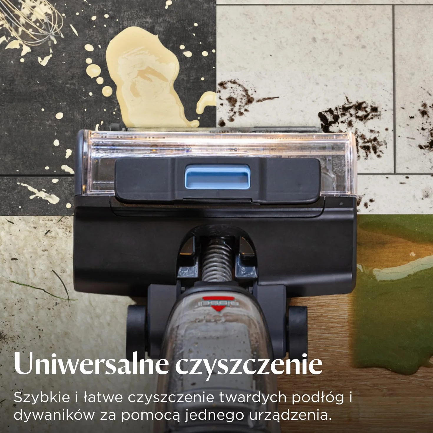 BISSELL CrossWave EdgeFind, odkurzacz do pracy na mokro i sucho, skuteczne czyszczenie po zwierzętach, odkurzacz do pracy na mokro z technologią ZeroGap, odkurzacz myjący, do wielu powierzchni, 4159N