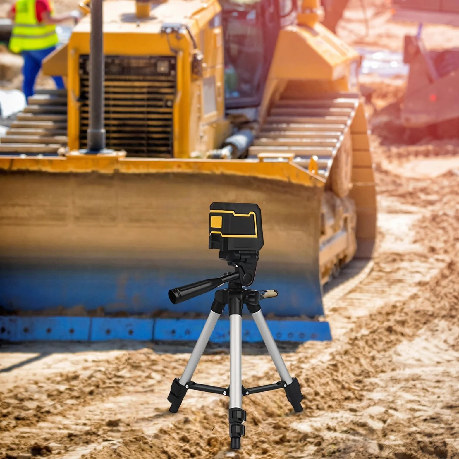 Poziomica Laserowa Krzyżowa Wewnętrzna Wyrównanie Krzyżowe do Prac | Szybka Instalacja do Wyrównywania w Hydraulice Podłogach Ogrodach Ścianach Oknach na Zewnątrz