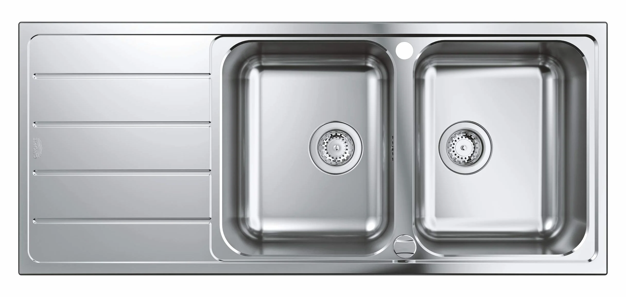 GROHE K500 - Zlew kuchenny z 2 wiadrem, Stal nierdzewna, 31588SD1