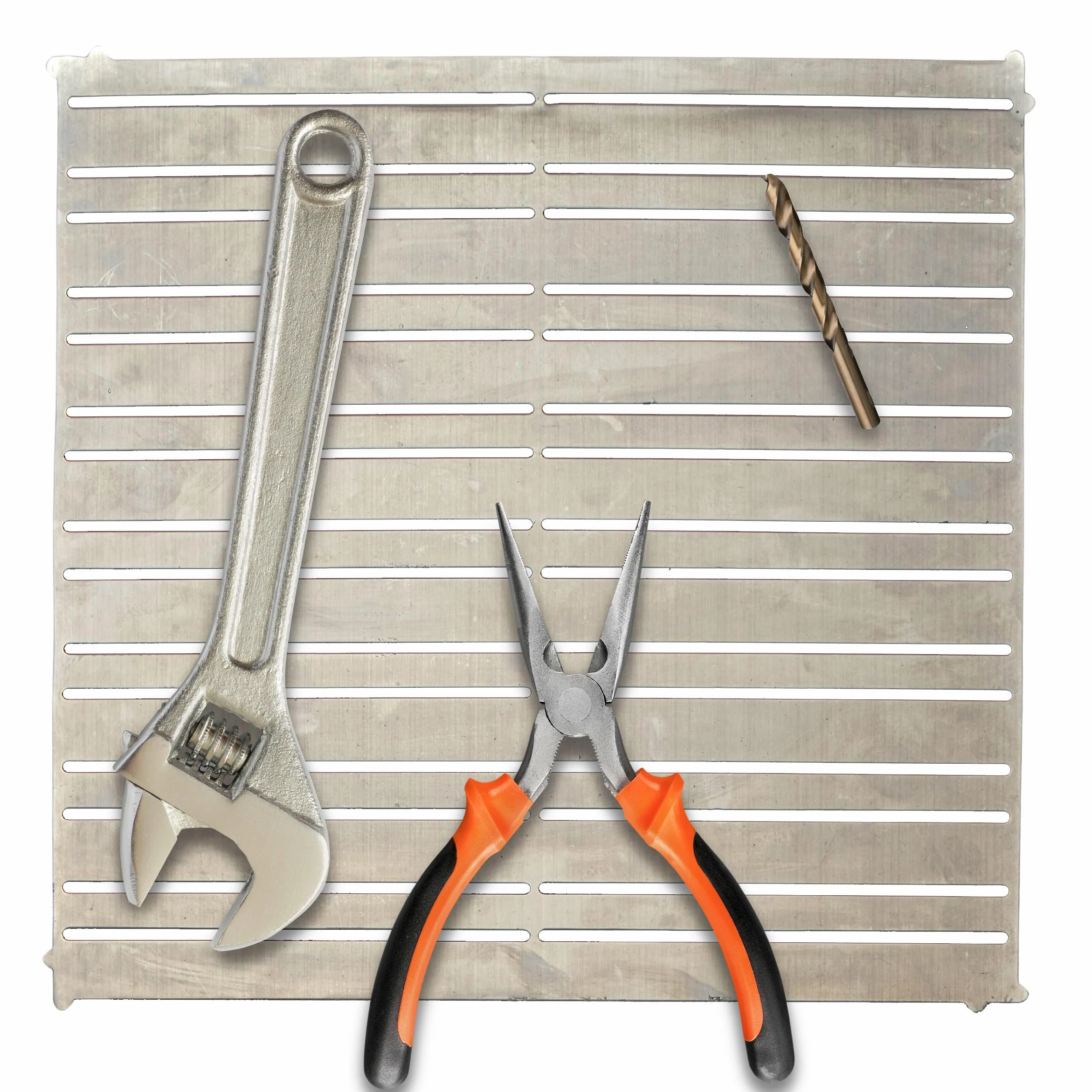 Kings County Tools Magnetyczny uchwyt narzędziowy 30,5 cm x 30,5 cm, uporządkuj swój warsztat, unikaj bałaganu w półce garażowej i szufladach, trzymaj narzędzia w gotowości, przymocuj do większości