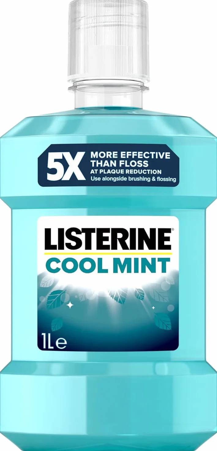 Listerine Mentol płyn do płukania ustów, 1 opakowanie (1 x 1 l)