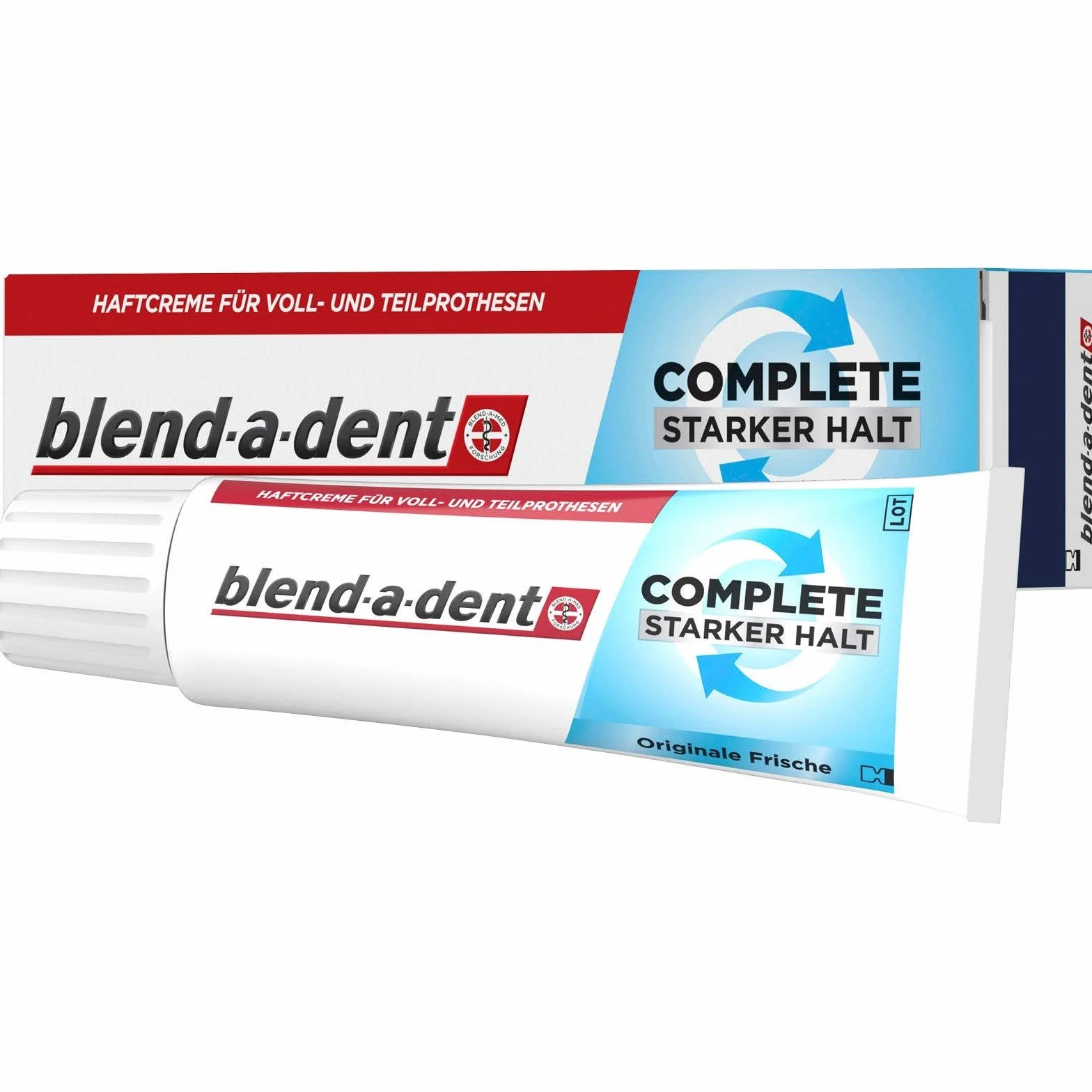 3 x Blend-a-dent super mocny krem samoprzylepny, oryginalny, 70 g, opakowanie ekonomiczne