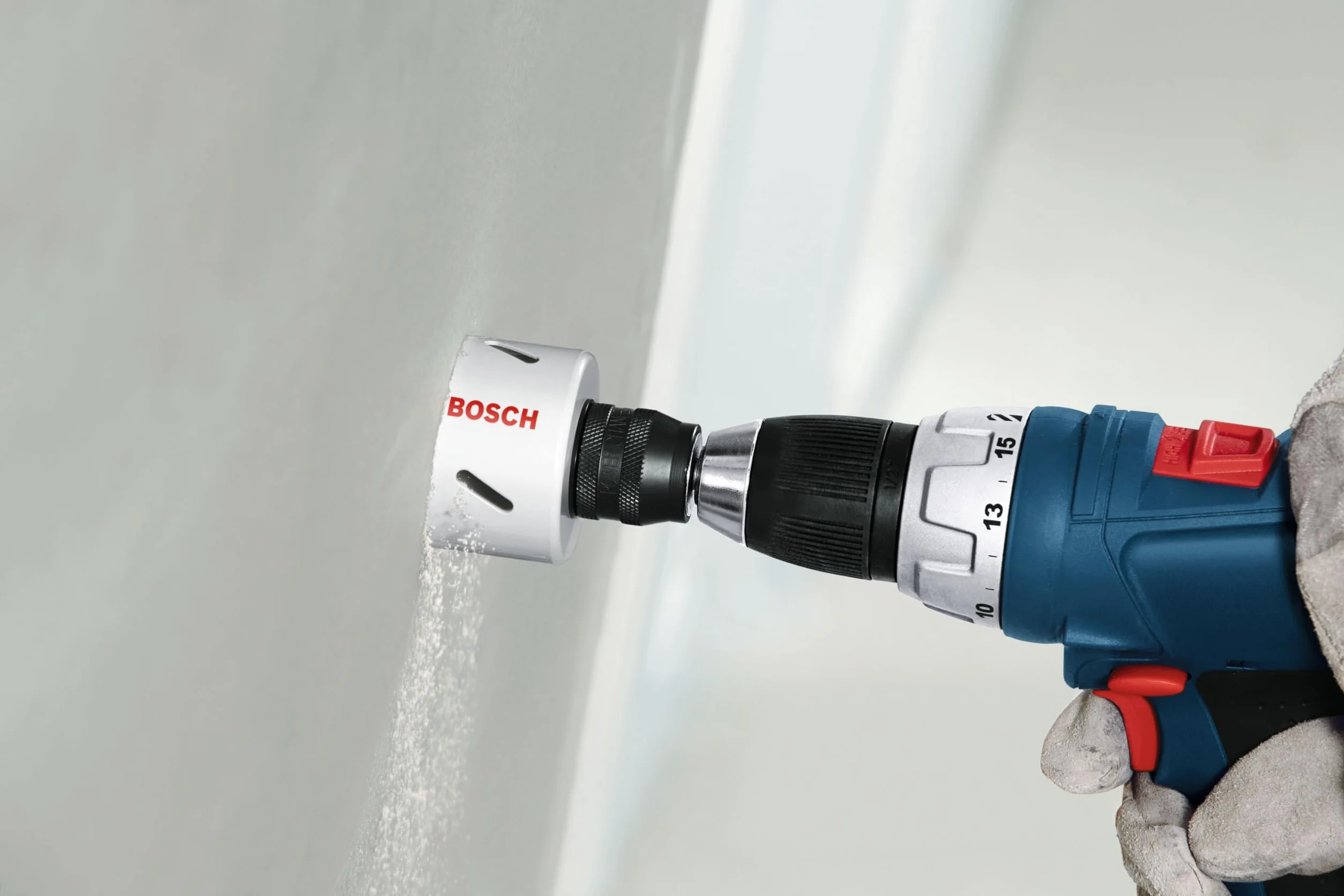 Bosch Power Change Trzonek Sześciokatny do Otwornic, Niebieski/Stalowy, 3/8 cala (9,5 mm)
