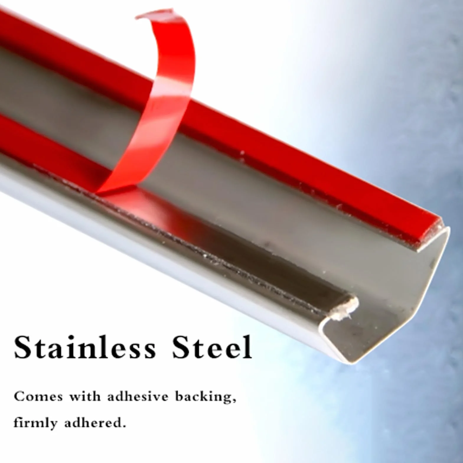 Zestaw 2 Szt. Tłumików Kabli Ze Stali Nierdzewnej 1M | Samoprzylepna osłona kabli ze stali nierdzewnej Narożnik telewizora(Silver,2.6#)
