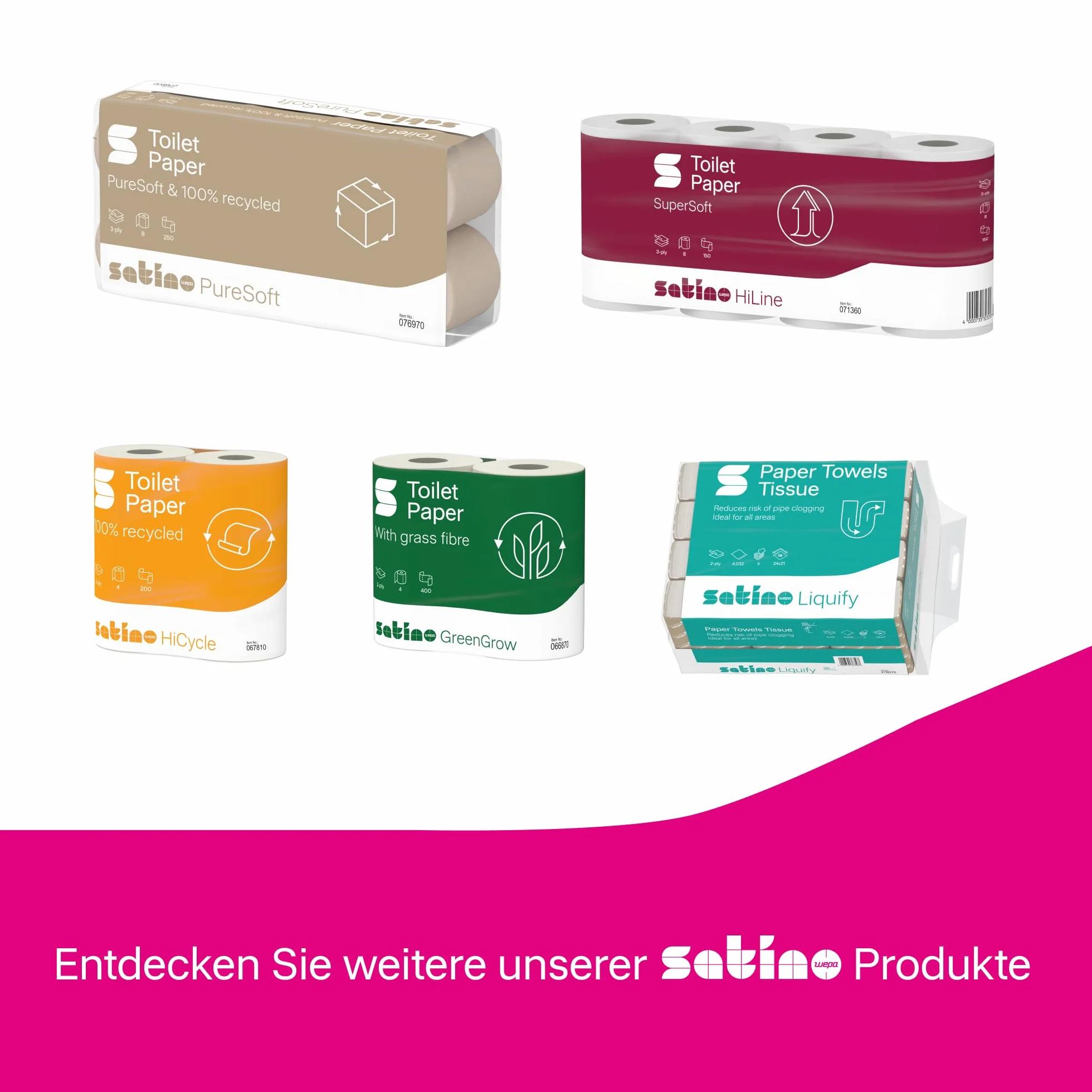 WEPA liquify papier toaletowy, samozpuszczalny – idealny na kemping, do kampera, na zewnątrz, statek wycieczkowy, podróż – 16 rolek po 250 arkuszy 2-warstwowych