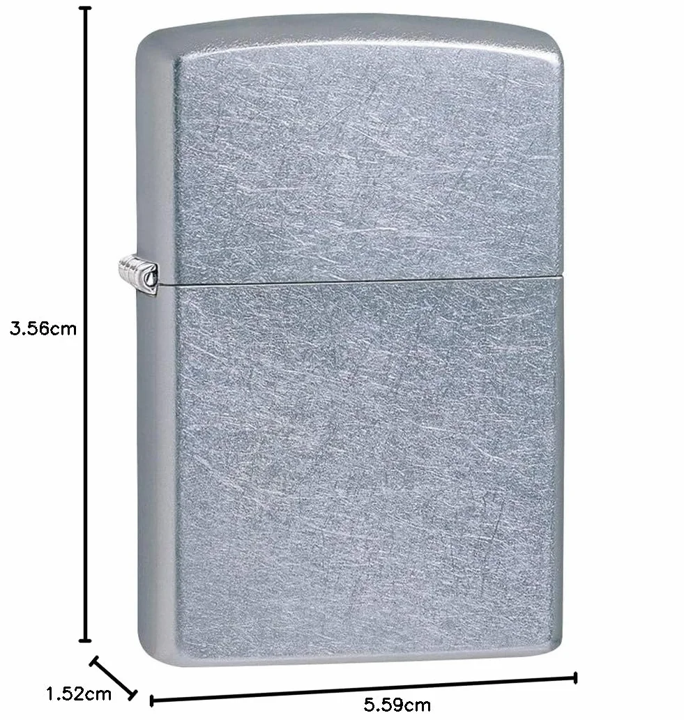 Zippo Zapalniczka Sztormowa, Street Chrome, Base Model, Wielokrotnego Użytku, Wiatroodporna Konstrukcja, Pudełko Prezentowe, Wyprodukowano w USA