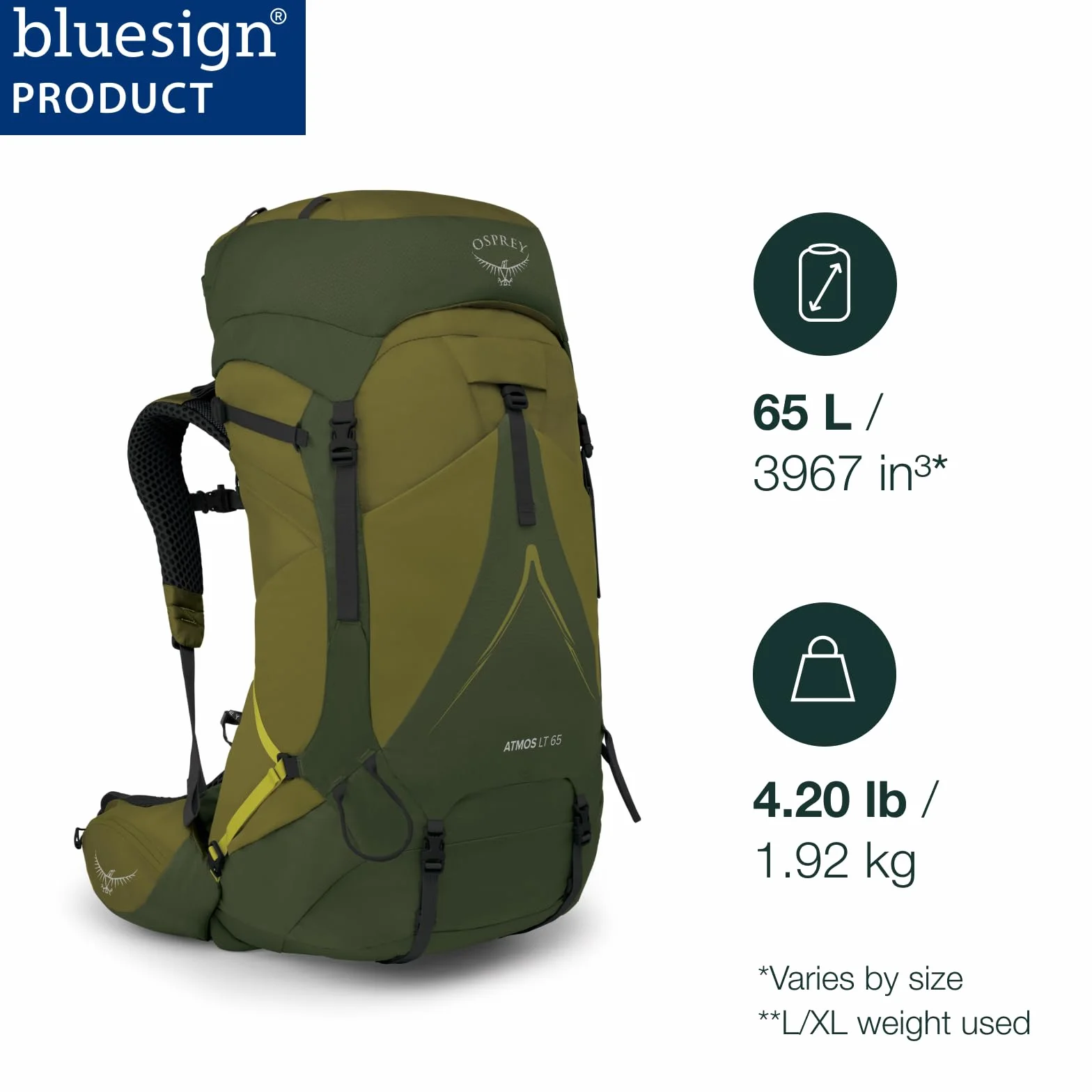 Osprey Plecak męski Atmos Ag Lt 65 (1 szt.)