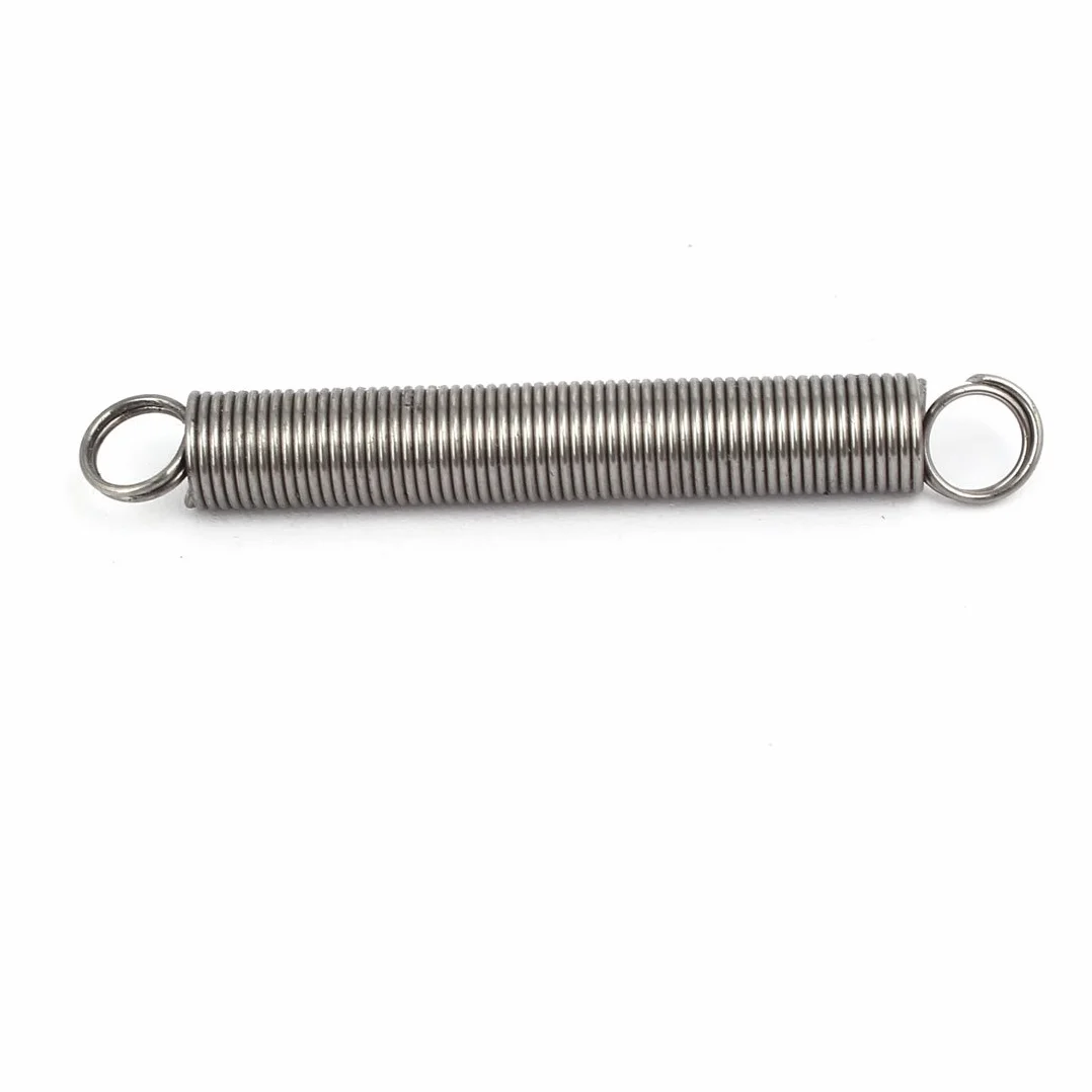 sourcing map Sprężyna trakcyjna napinająca Sprężyny przedłużające 0,6 mm x 6 mm x 50 mm 304 stal nierdzewna srebrna 5 szt