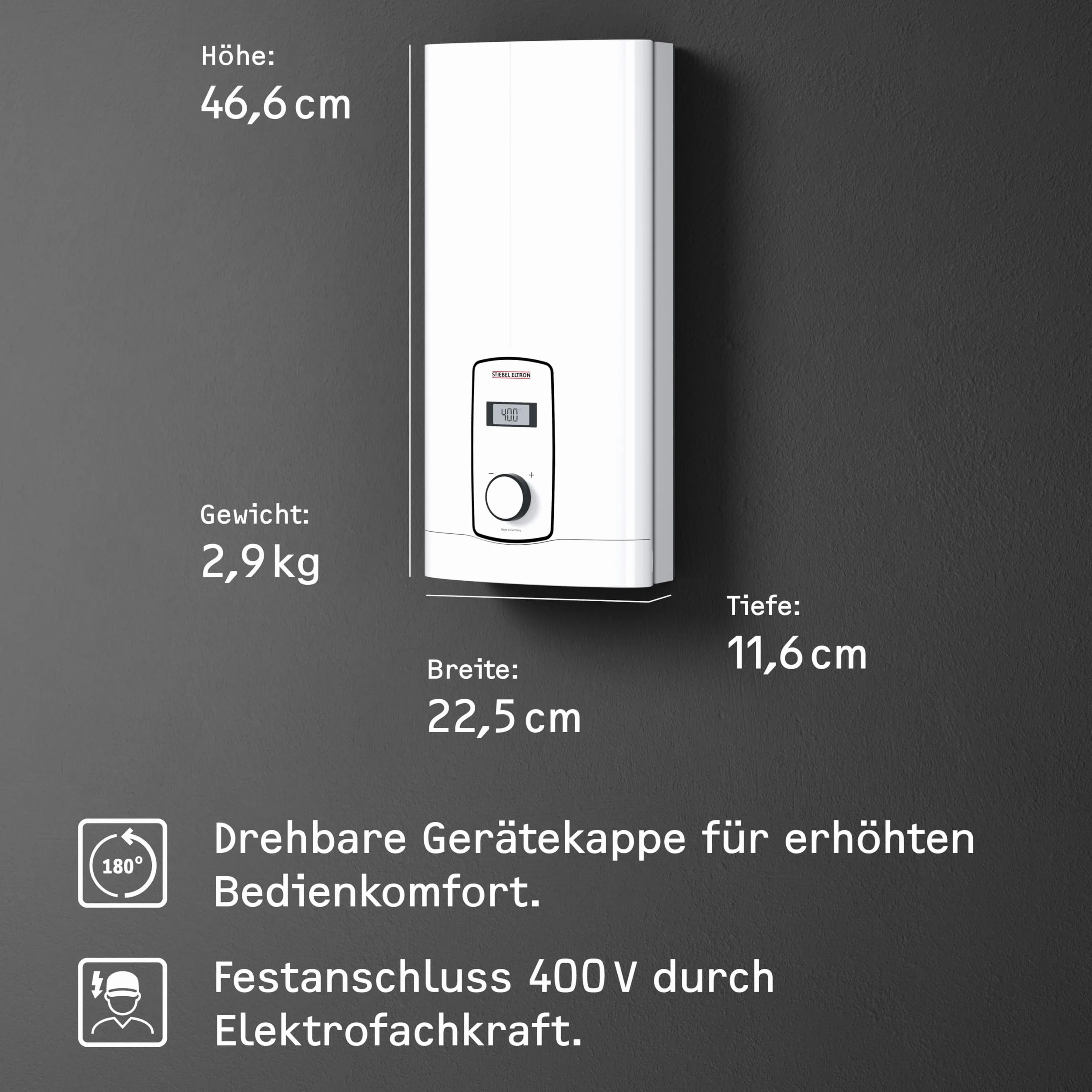Stiebel Eltron DHB-E 11/13 LCD Durchlauferhitzer 11/13kW
