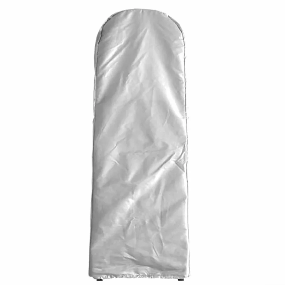 Składana osłona drabiny pokrowiec ochronny na drabinę wodoodporny pyłoszczelny oddychający z regulowanym sznurkiem do ochrony zewnętrznej 50 * 195 * 6,5 cm (srebrny)