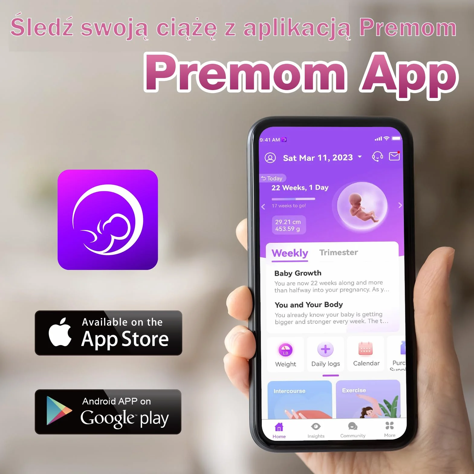 Easy@Home 15 czułych testów na wczesną ciążę: szybki test hCG w moczu 10 mIU/ml z inteligentną aplikacją Premom丨Strip Pregnancy Test.