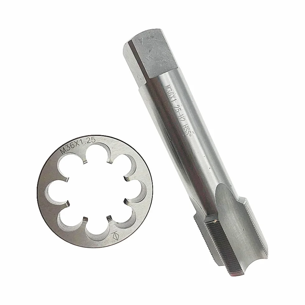 M36X1,25 mm Gwintownik i narzynka prawa prawa M36X1,25 Maszyna, zestaw gwintowników M36 X 1,25 Narzędzie do frezowania gwintów M36 X 1,25 Narzynka okrągła
