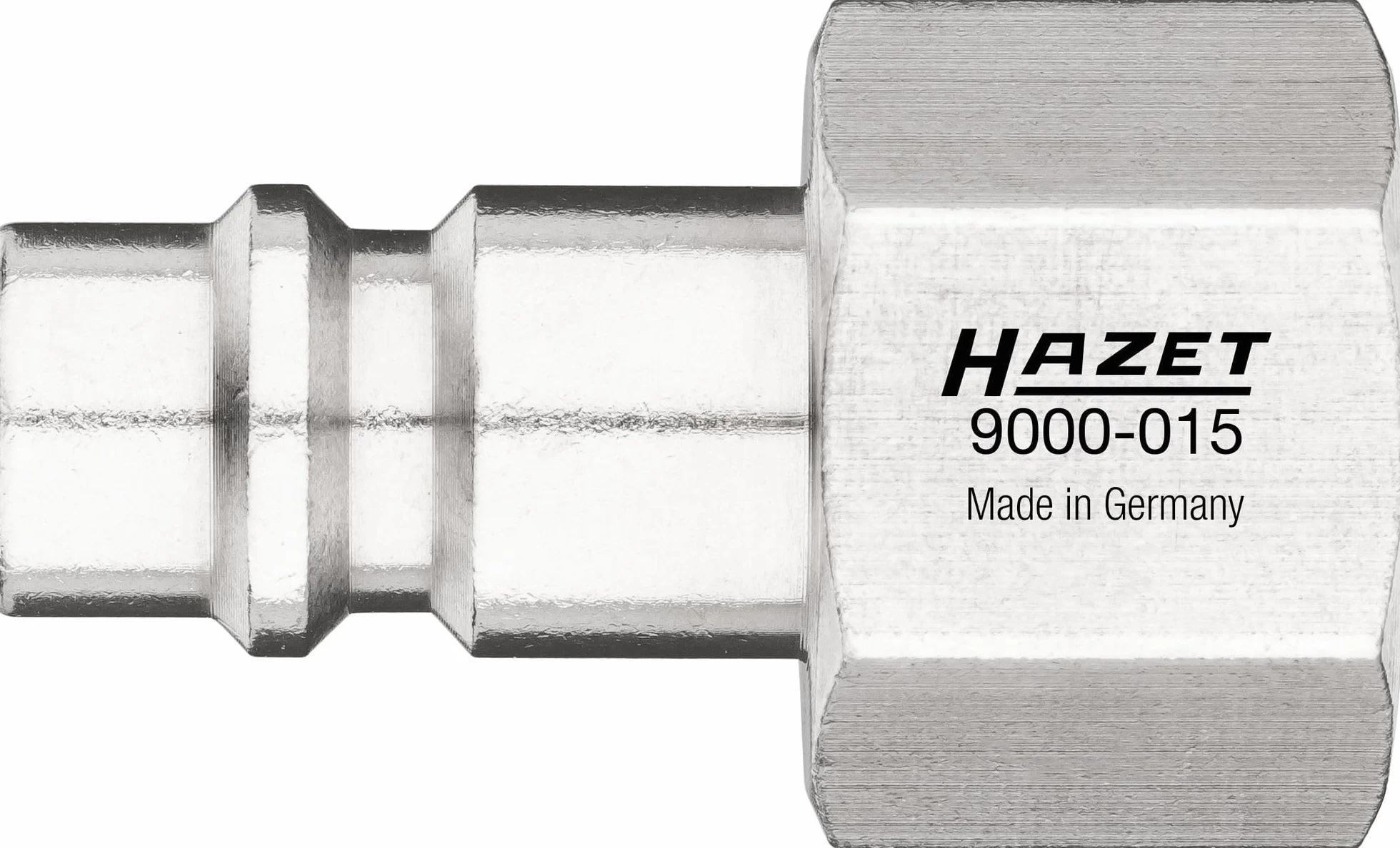 HAZET Nypel przyłączeniowy powietrza 9000-015, gwint wewnętrzny 16,41 mm (3/8"), do złączy sprężonego powietrza, wtyk złącza typu 2 Orion, standard DE, AT, SI, HU, CN, IN, PT, RU, PL, RO, TR