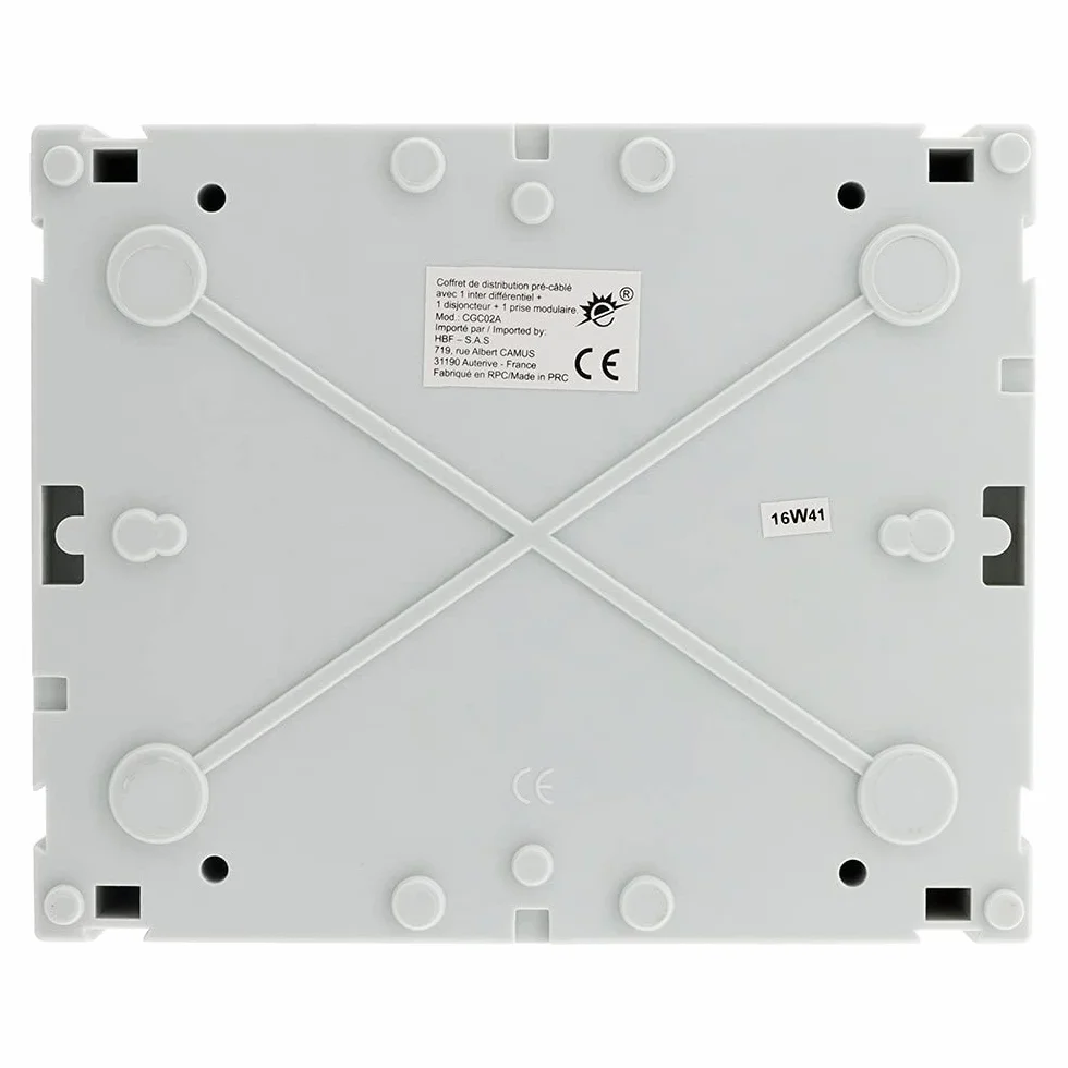 Zenitech 150217 walizka elektroniczna, wodoszczelna, IP65, 8 modułów, biała