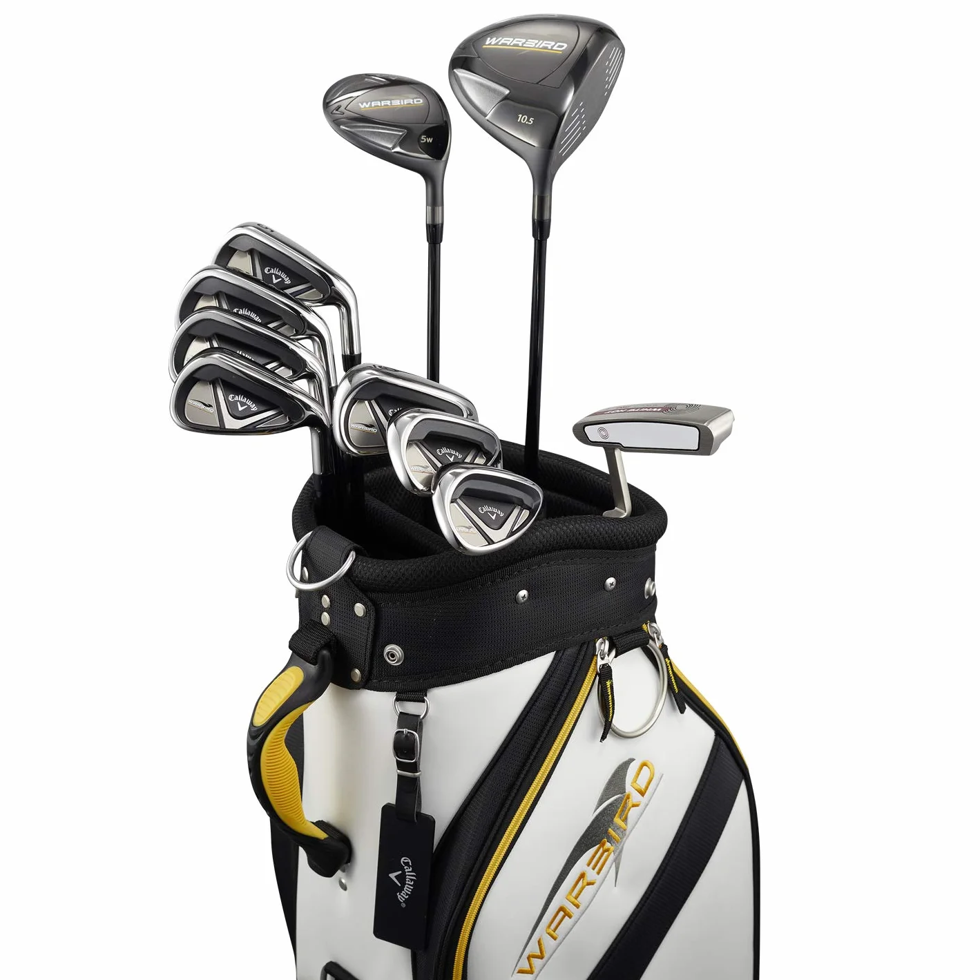 Callaway Golf Warbird 2021 Nowy męski komplet kijów, grafitowy trzon (10 kijów + torba)