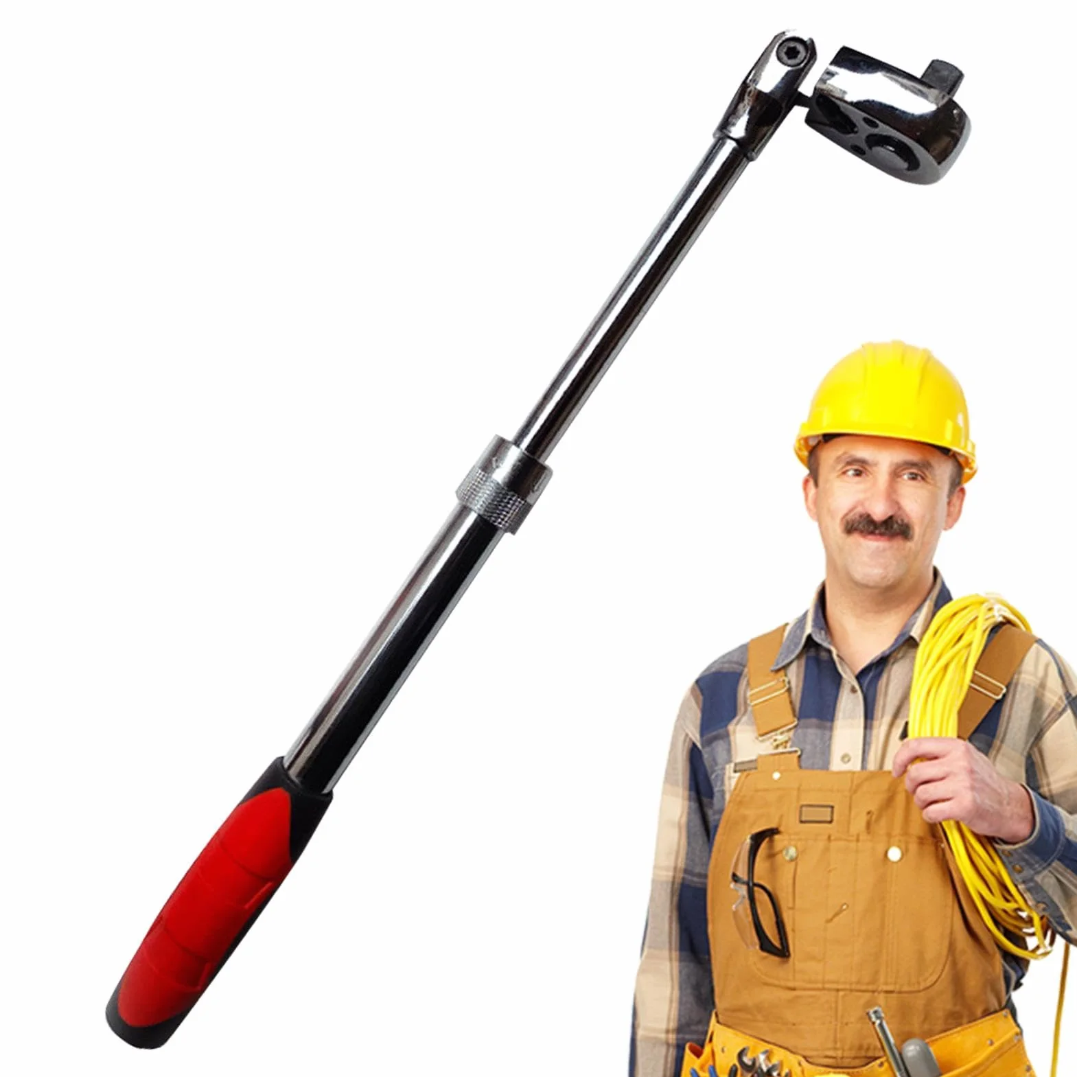 Teleskopowy klucz grzechotkowy, dwukierunkowy klucz p?asko-oczkowy | 1/2, 3/8, 1/4 klucz nasadowy z przed?u? ? tulej? do konserwacji mechanicznej
