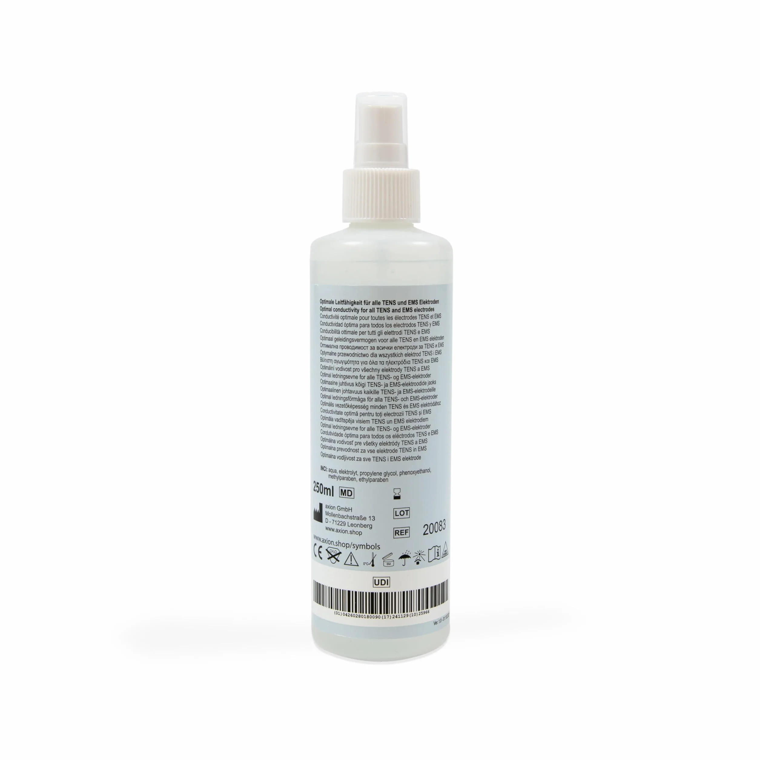 Profesjonalny spray do czyszczenia skóry TENS EMS hipoalergiczny