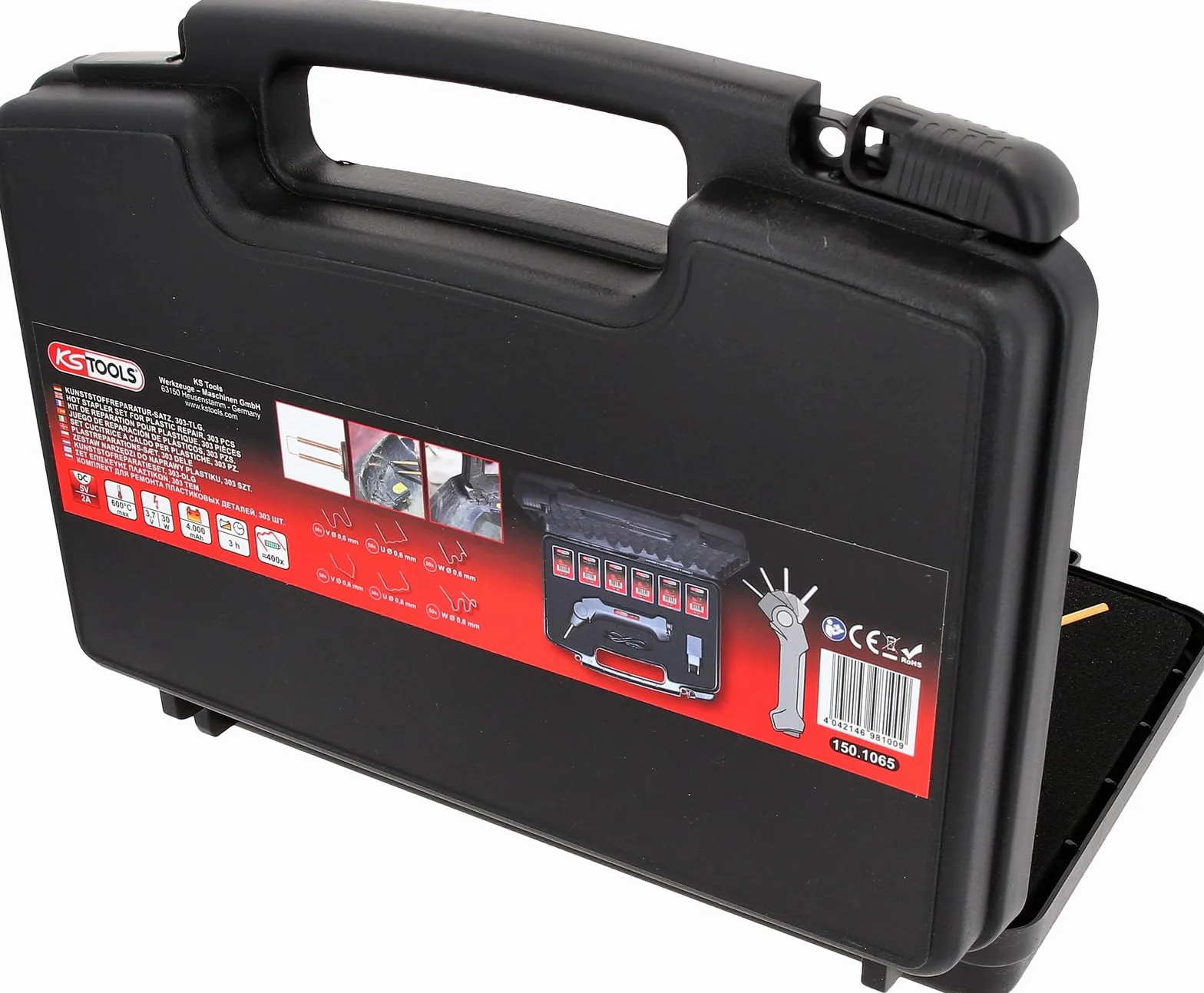 KS Tools 150.1065 zestaw naprawczy do tworzyw sztucznych, 303-częściowy