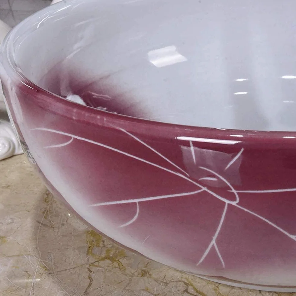Szafka Pod Umywalkę Z Umywalką, Umywalka Łazienkowa, Umywalka Nablatowa, 15-Calowa Ceramiczna Umywalka Łazienkowa, Okrągła, Biała, Umywalka Nablatowa Do Łazienki, Hotelu, Domu