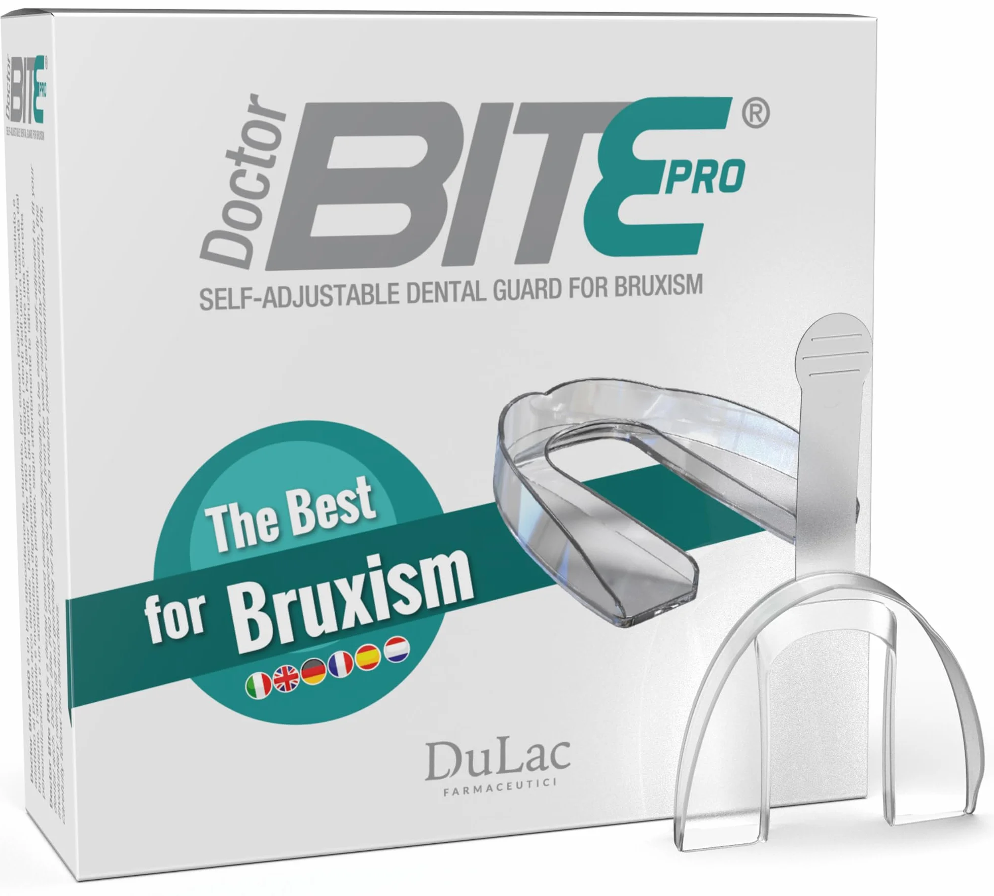 Zgryz Na Bruksizm Nocny Dulàc Doctor Bite Pro, Samomodelujące Urządzenie Medyczne I Made In Italy, Z Uchwytem Na Zgryz W Zestawie