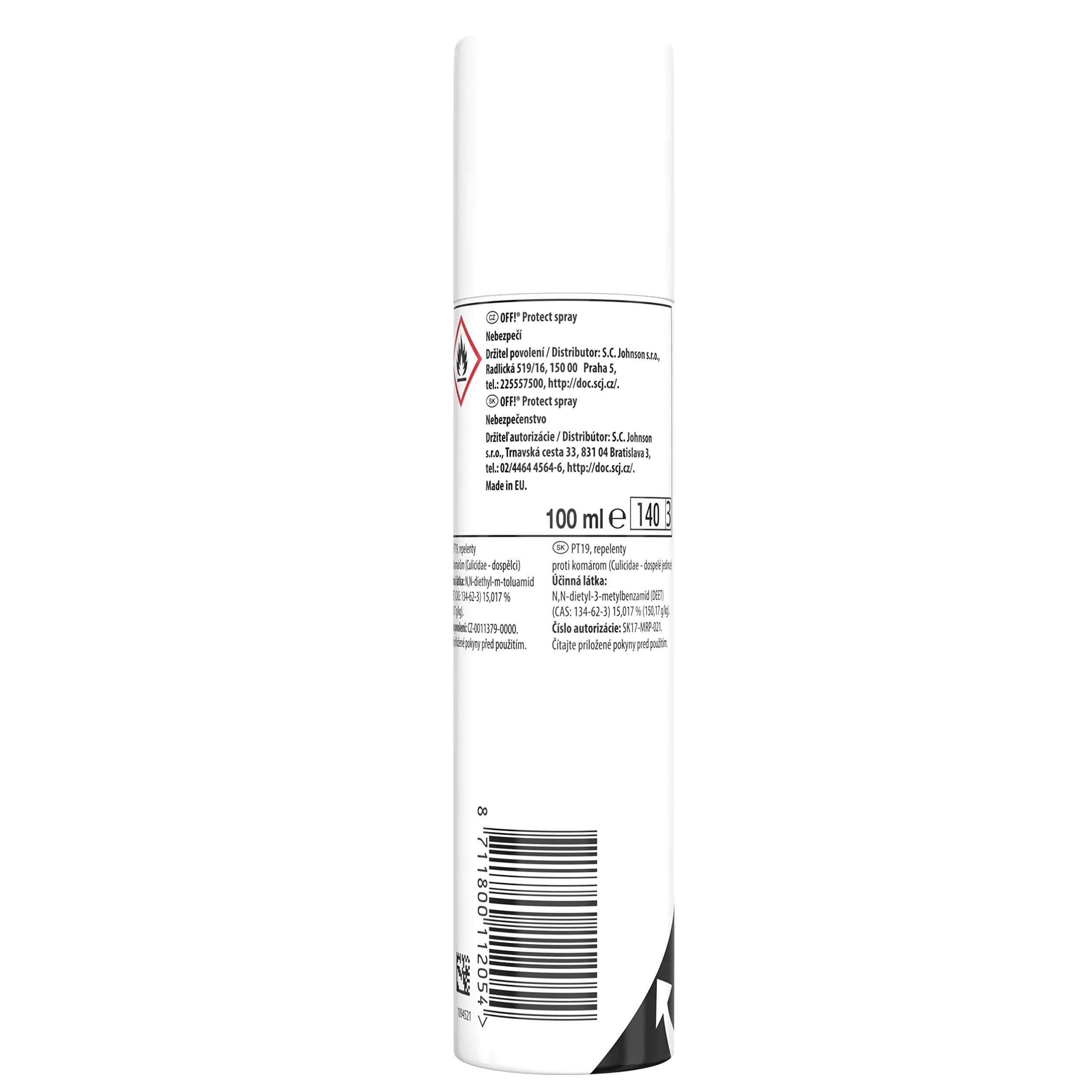 OFF! Protect w Aerozolu Przeciw Komarom, 100 ml