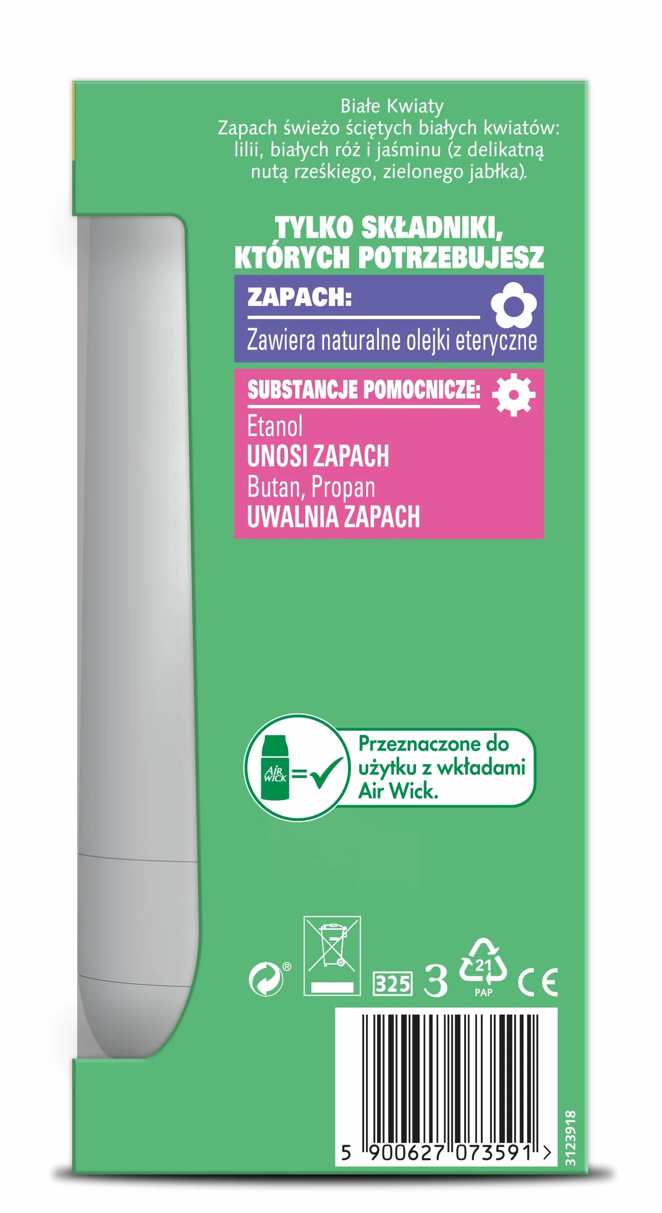 Air Wick Freshmatic Automatyczny odświeżacz powietrza zapach Białe Kwiaty