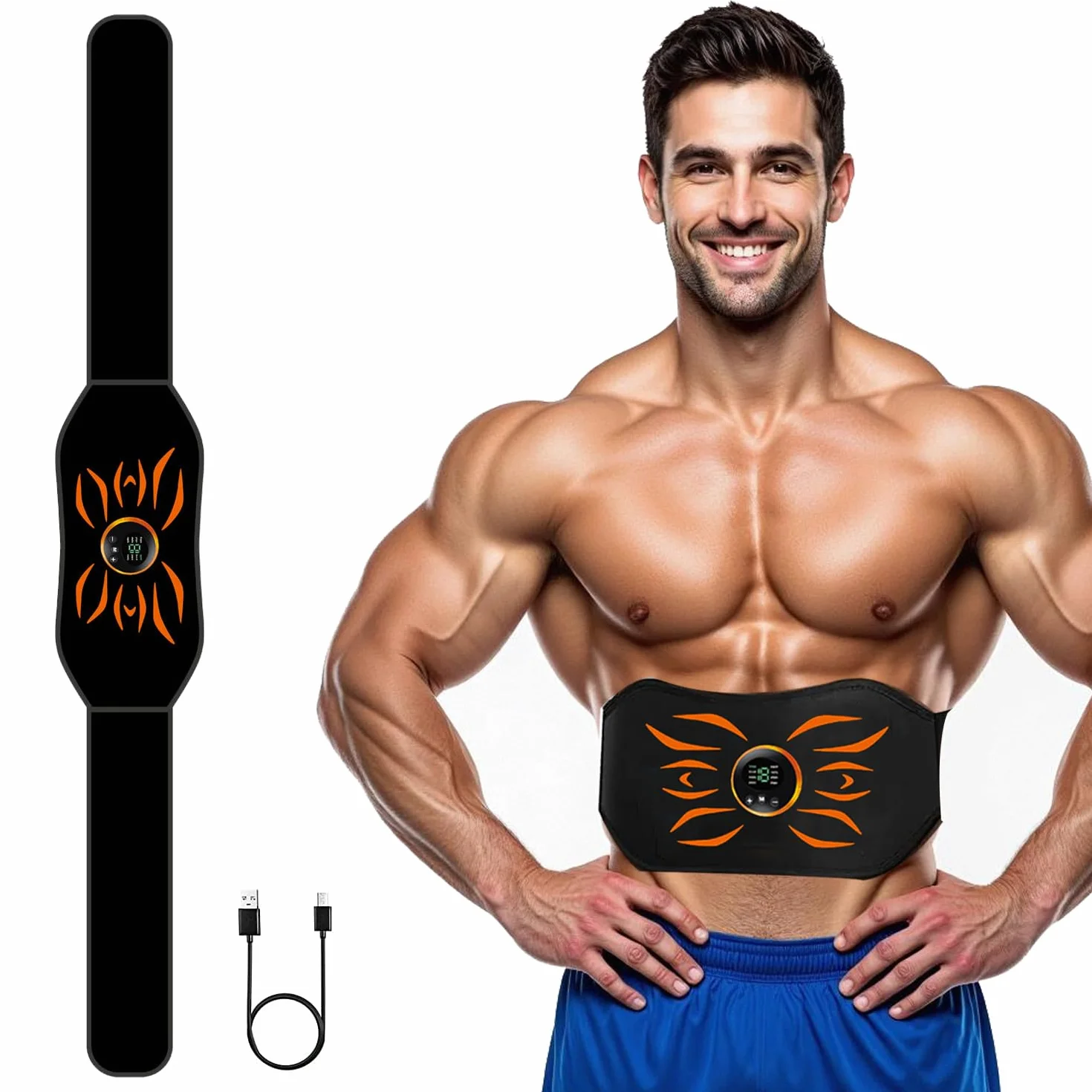 Elektrostymulator mięśni EMS ABS Trainer ramię noga talia pośladki