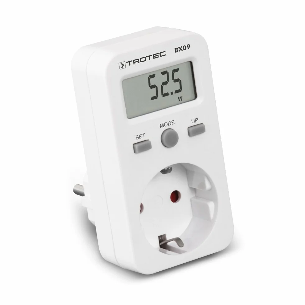 TROTEC BX09 Miernik kosztów energii szybki i prosty pomiar zużycia energii minimalne wskazanie 0,1 W