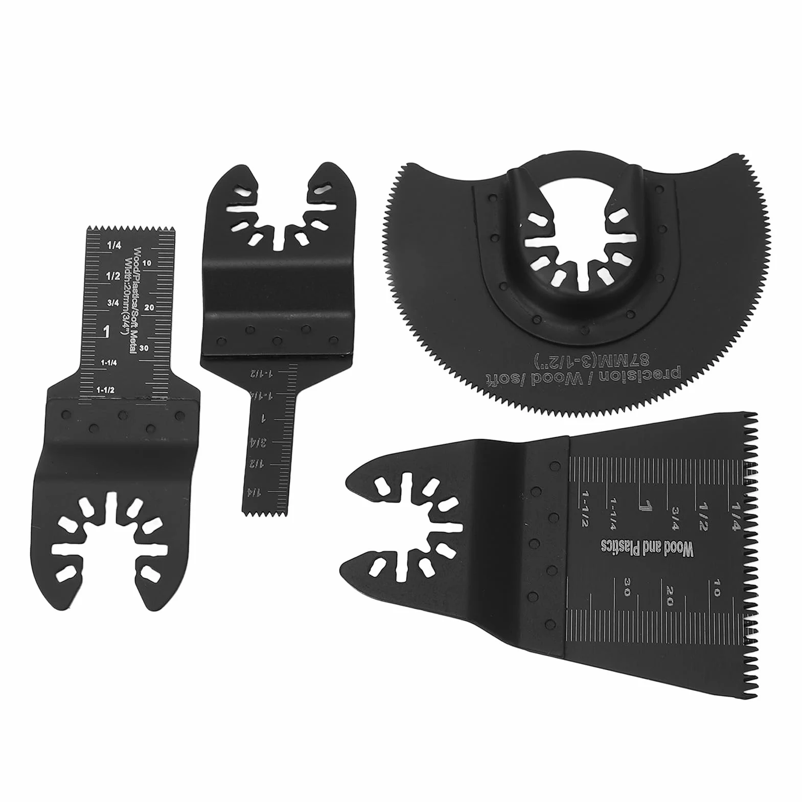 Zawiera rozmiary 10 mm 20 mm 65 mm i 88 mm - 20-częściowy zestaw brzeszczotów oscylacyjnych do cięcia drewna i tworzyw sztucznych, zestaw akcesoriów do narzędzia wielofunkcyjnego