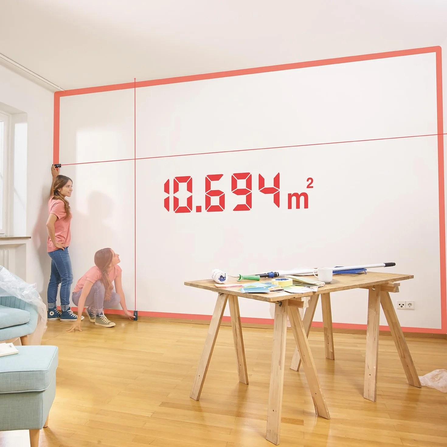 Bosch Dalmierz laserowy Zamo czwartej generacji (łatwe i precyzyjne pomiary do 25 m, akumulatorki ładowane przez złącze USB-C®,możliwość stosowania wraz z dodatkowymi adapterami, opakowanie kartonowe)
