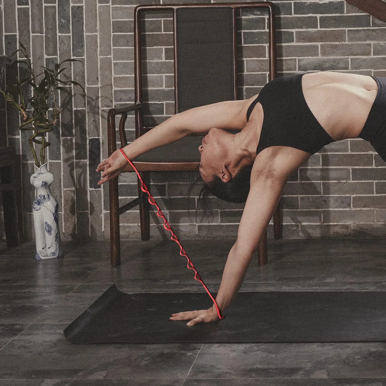 Pętla regulowana do jogi, pilatesu i rozciągania, pas stokrotki do wspinaczki, joga lotnicza i fitness, łańcuszek stokrotki, pasek do wspinaczki, nylonowa lina łańcuchowa, smycz wspinaczkowa, 100 cm
