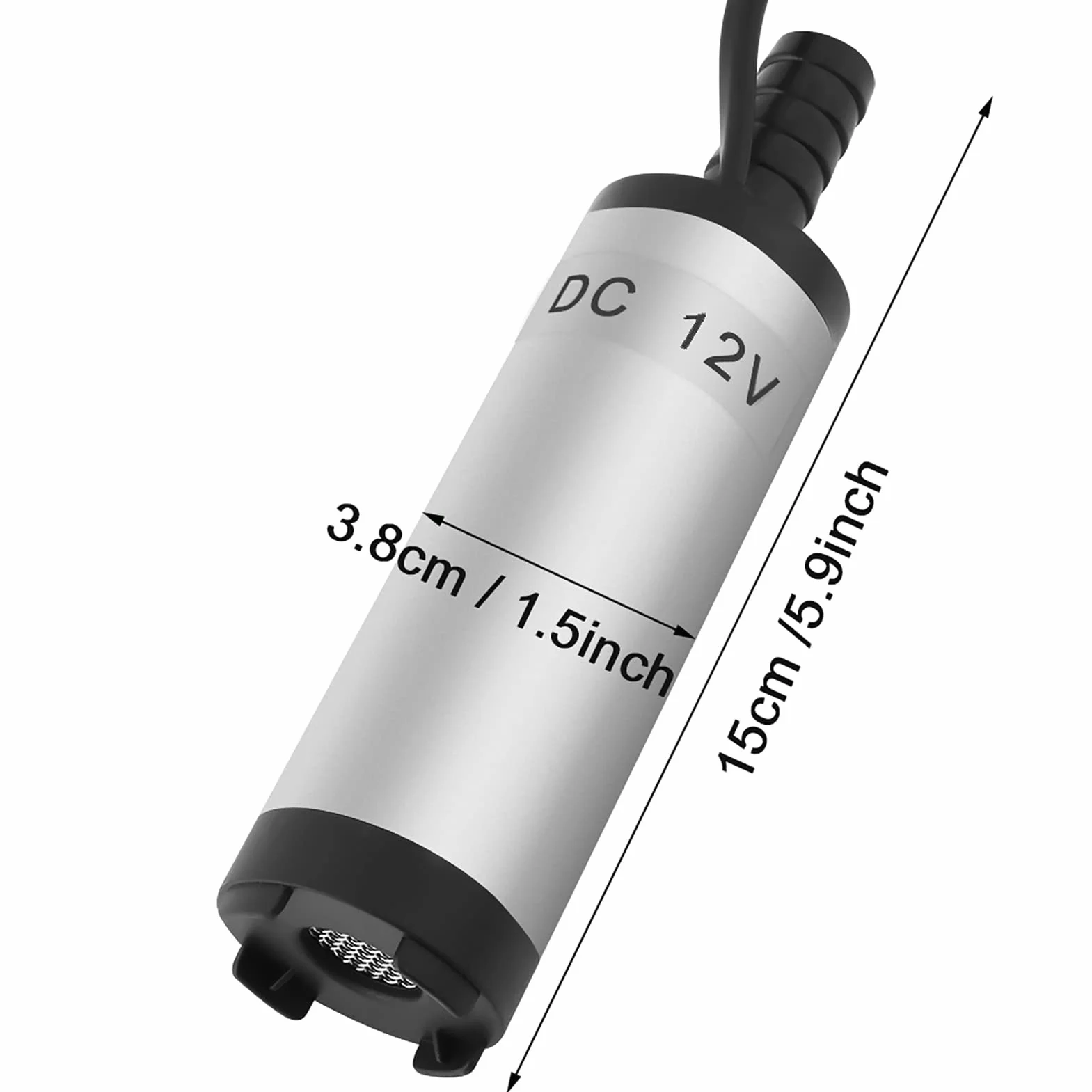 12 V 3,8 cm pompa wysokoprężna/woda/nafta elektryczna pompa zatapialna ze stali nierdzewnej 8500r/m (12V)