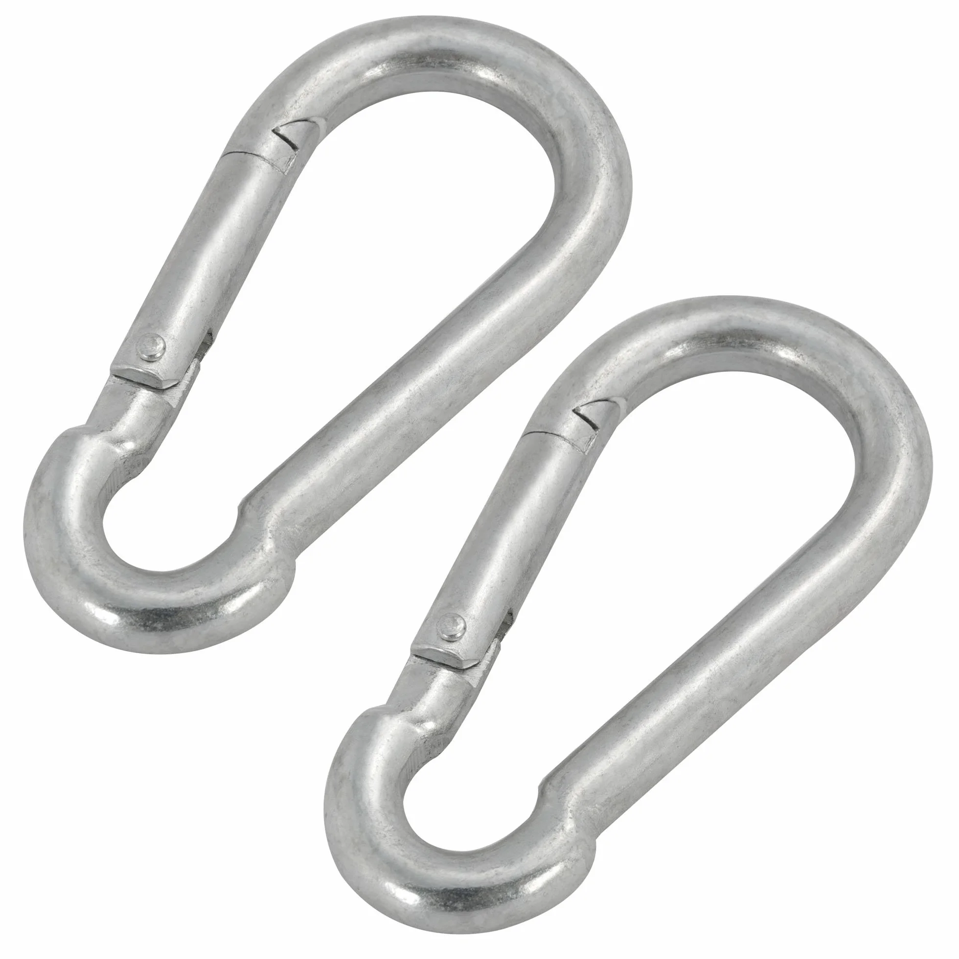 TRIXES 2 x Ganci a moschettone Grandi da 100 mm in Acciaio Fermagli