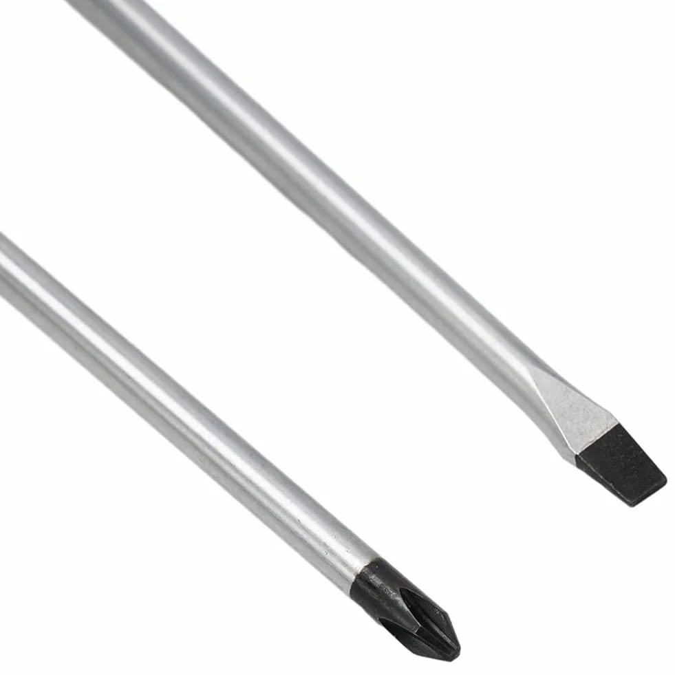 12-calowy, bardzo długi wkrętak magnetyczny z gumową rączką – zestaw narzędzi ręcznych(2pcs set)