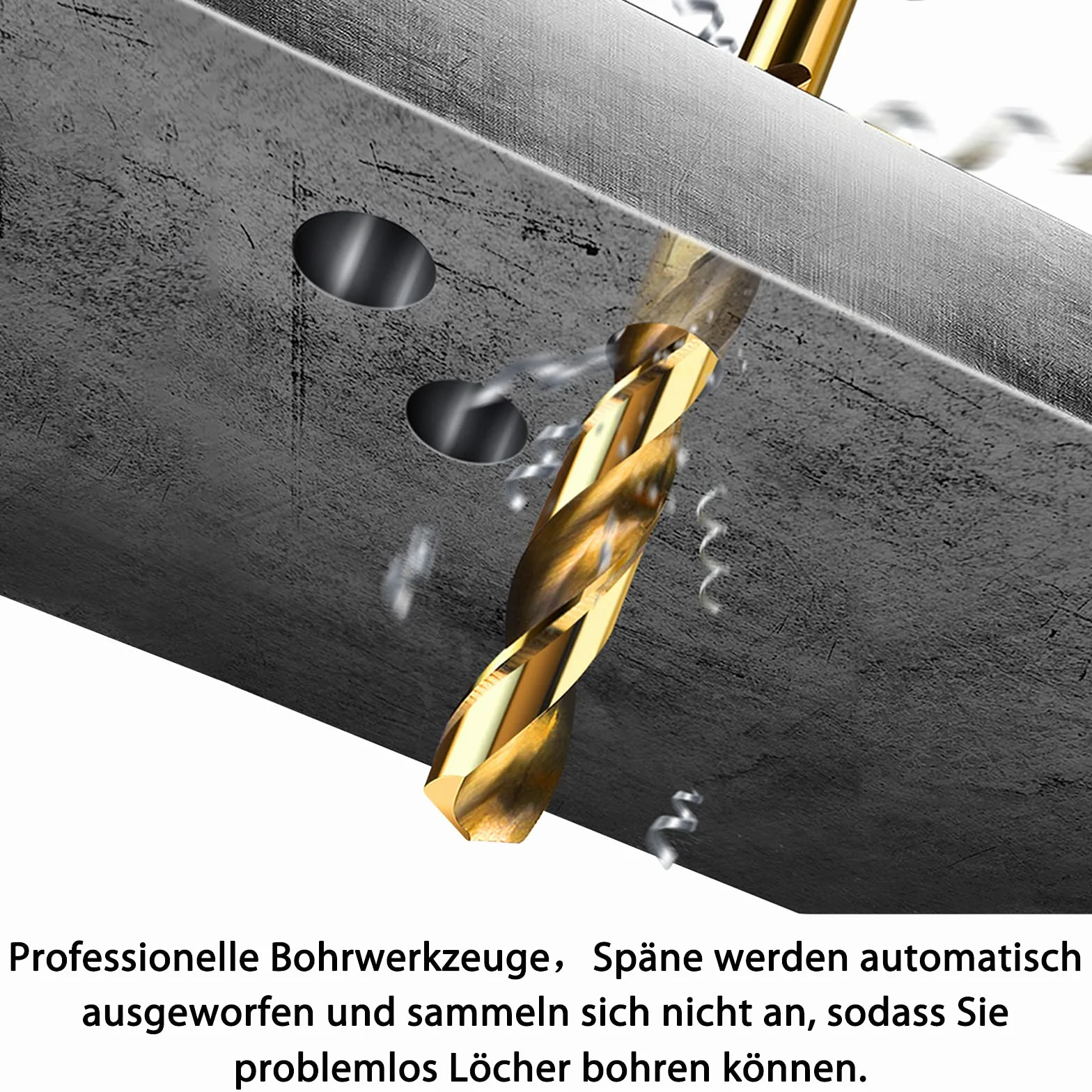 XL: Zestaw wierteł spiralnych do metalu, 1-10 mm, DIN338 HSS Cobalt