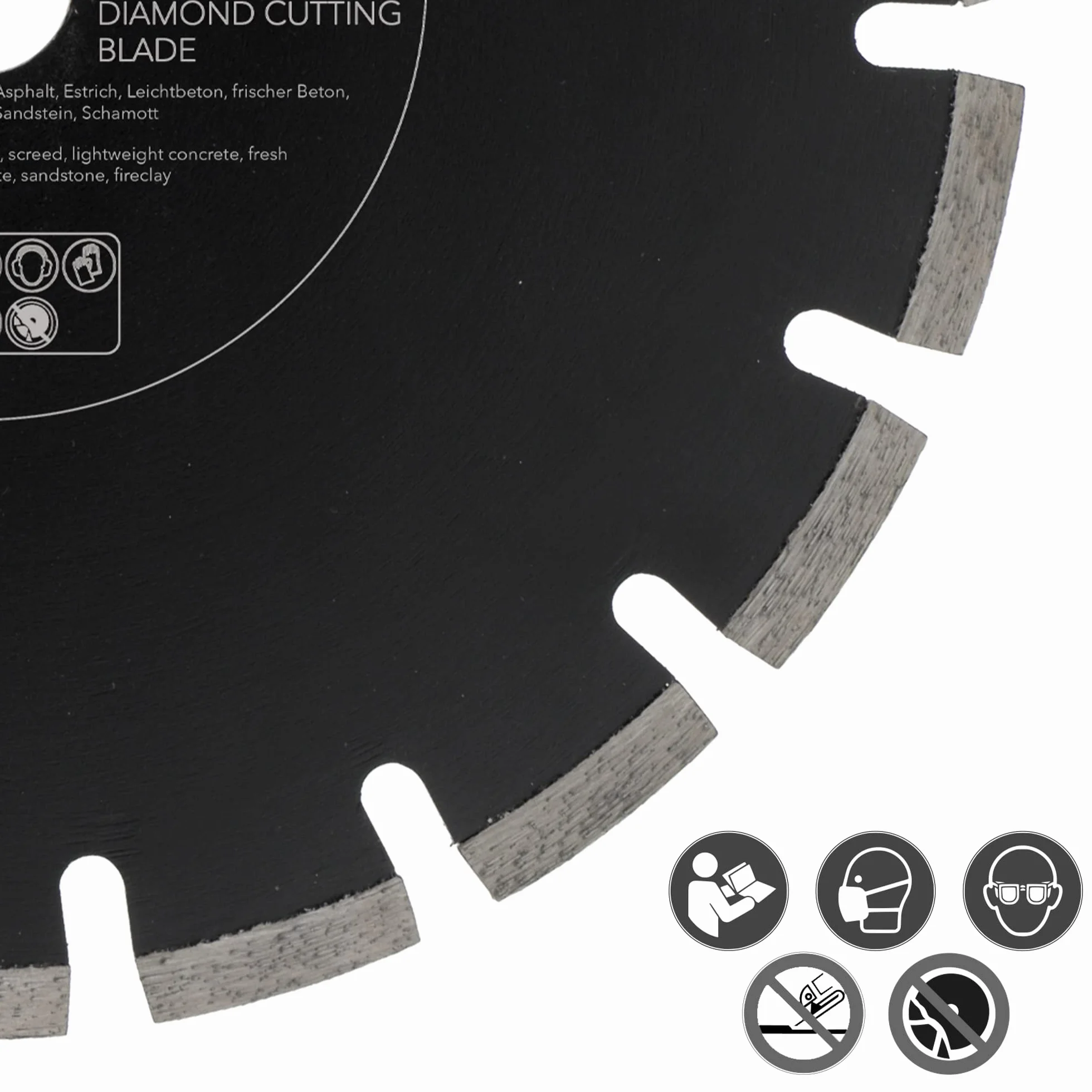 PRODIAMANT Premium diamentowa tarcza do cięcia 300 mm asfaltu (300/25,4 mm) z segmentami ochronnymi do profesjonalnego zastosowania