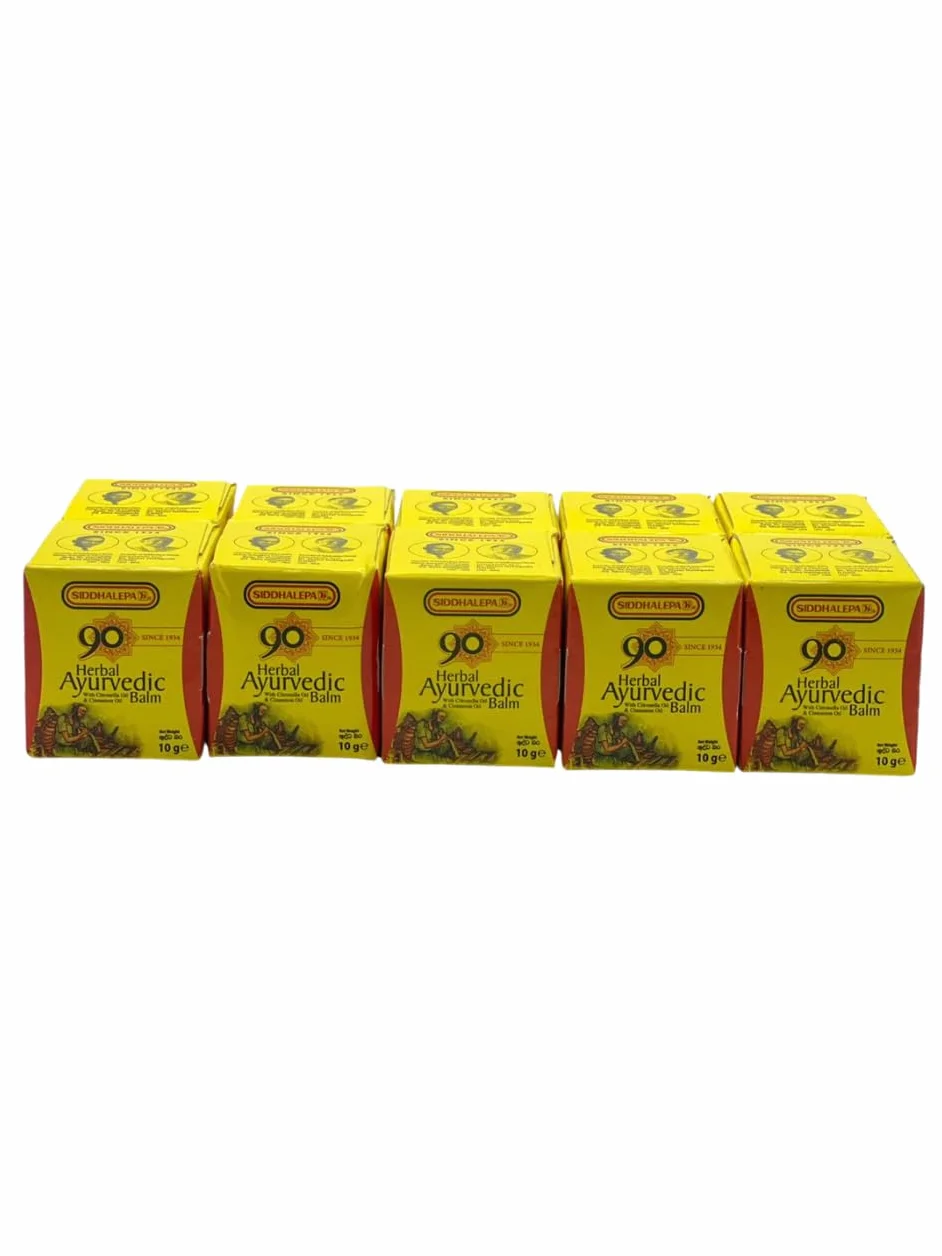 Siddhalepa Ayurvedic ziołowy balsam (10 g x 10 szt.)