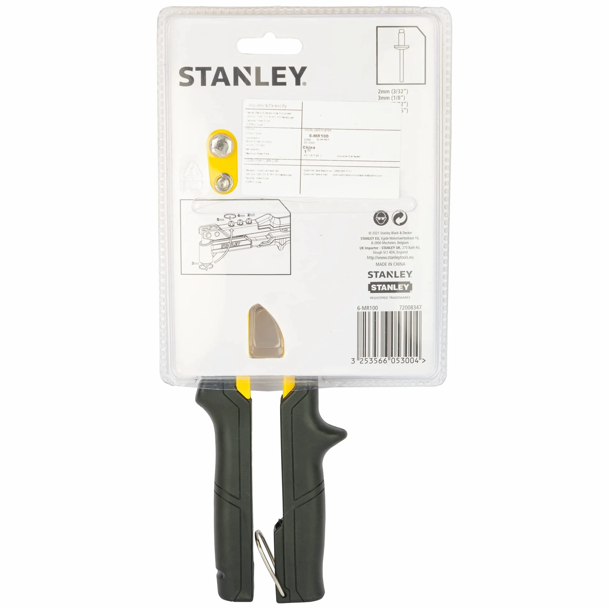Stanley, Nitownica MR100 do nitów aluminiowych i stalowych, 6-MR100