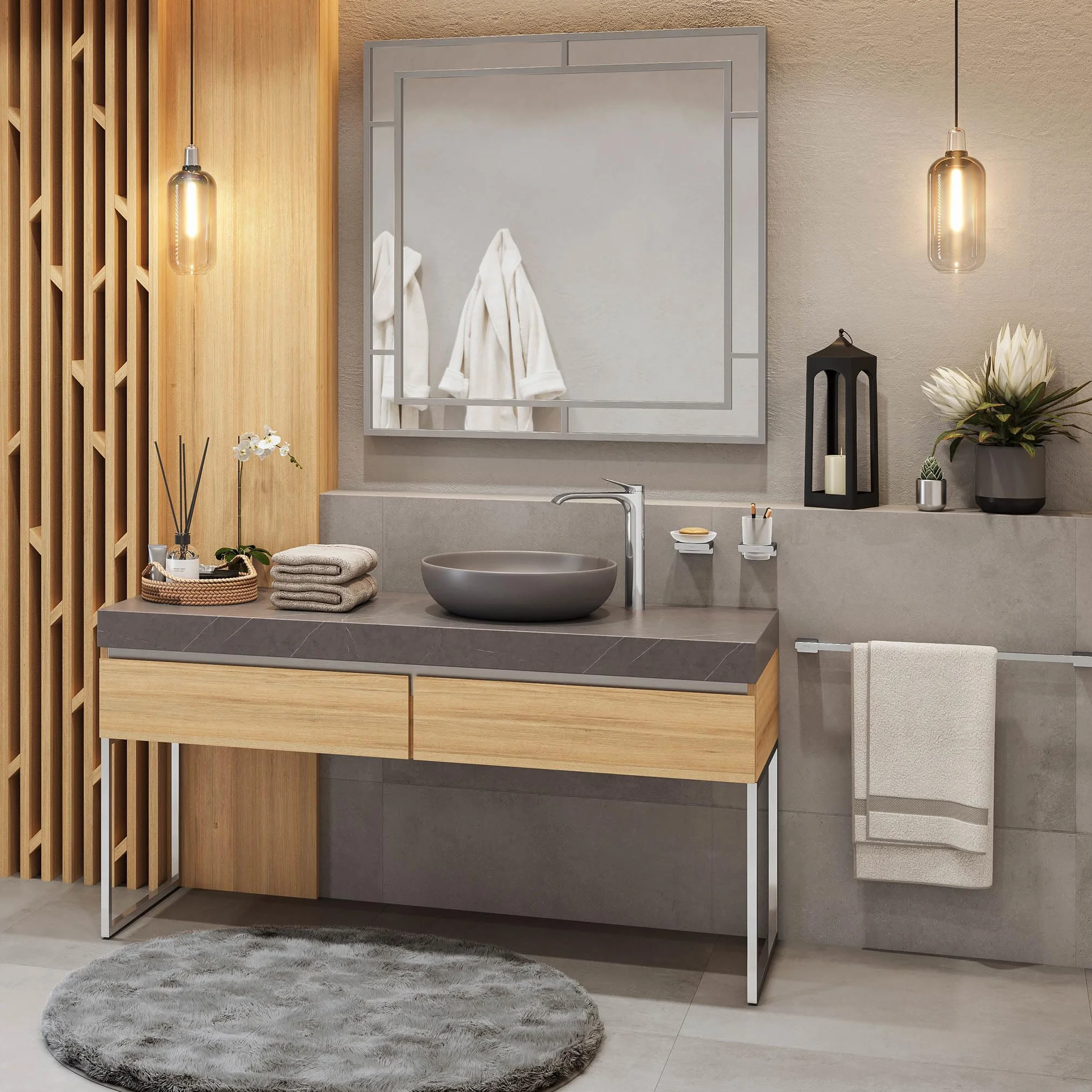 hansgrohe AddStoris Wieszak na ręcznik kąpielowy chrom, 41747000