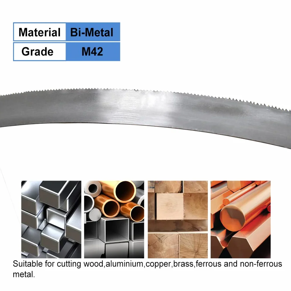 Brzeszczoty taśmowe, 2 szt. 730mm brzeszczoty do pił taśmowych bimetal M42 28-3/4 "dla MAKlTA DPB184Z EY45A5XT32 przenośna piła taśmowa do cięcia metalu 24TPI