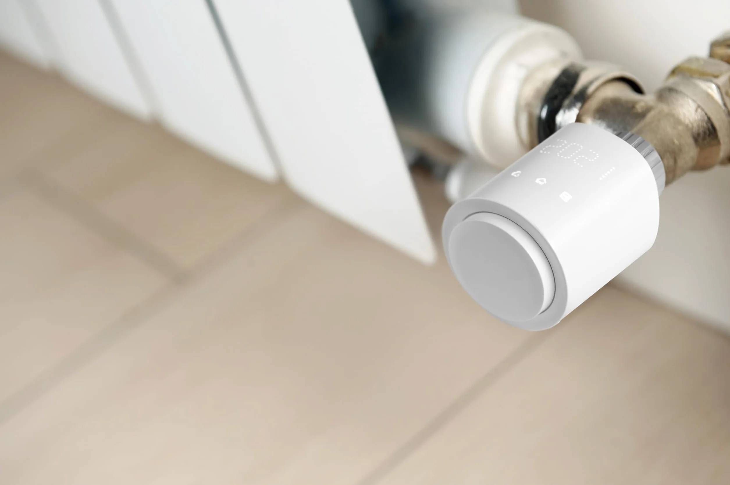 Bezprzewodowa Głowica Termostatyczna WiFi z Wyświetlaczem LED Tuya Smart Zawór Grzejnikowy M30 x 1,5 Zestaw