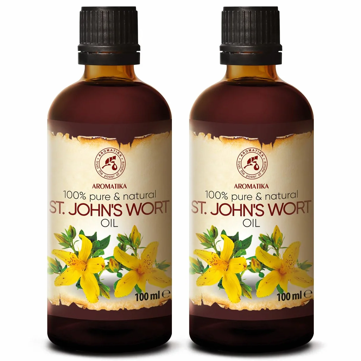 Olejek z Dziurawca 2x100 ml Naturalny 100% Hypericum Perforatum do Pielęgnacji Skóry