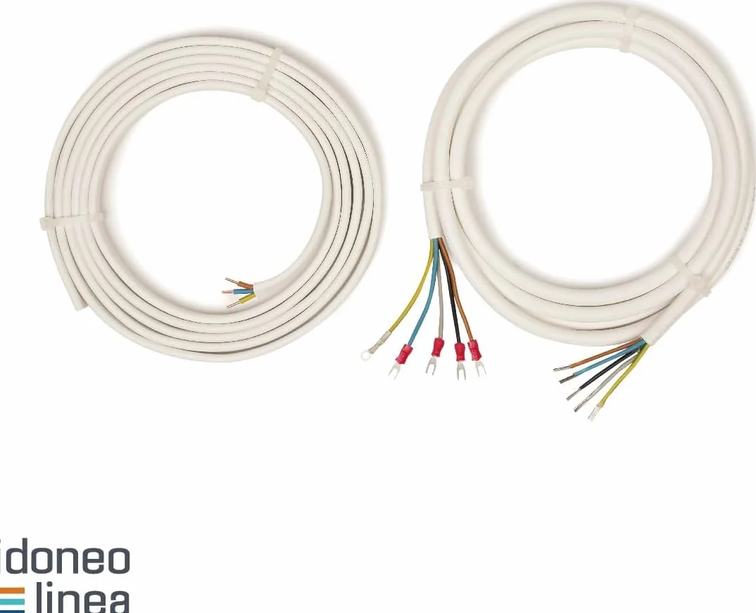 Przewód chłodniczy 1/4" i 3/8" + zestaw montażowy + uchwyt ścienny | przewody miedziane, izolowana rura miedziana do 9000/12000 BTU, zestaw montażowy z konsolą ścienną, podwójna rura