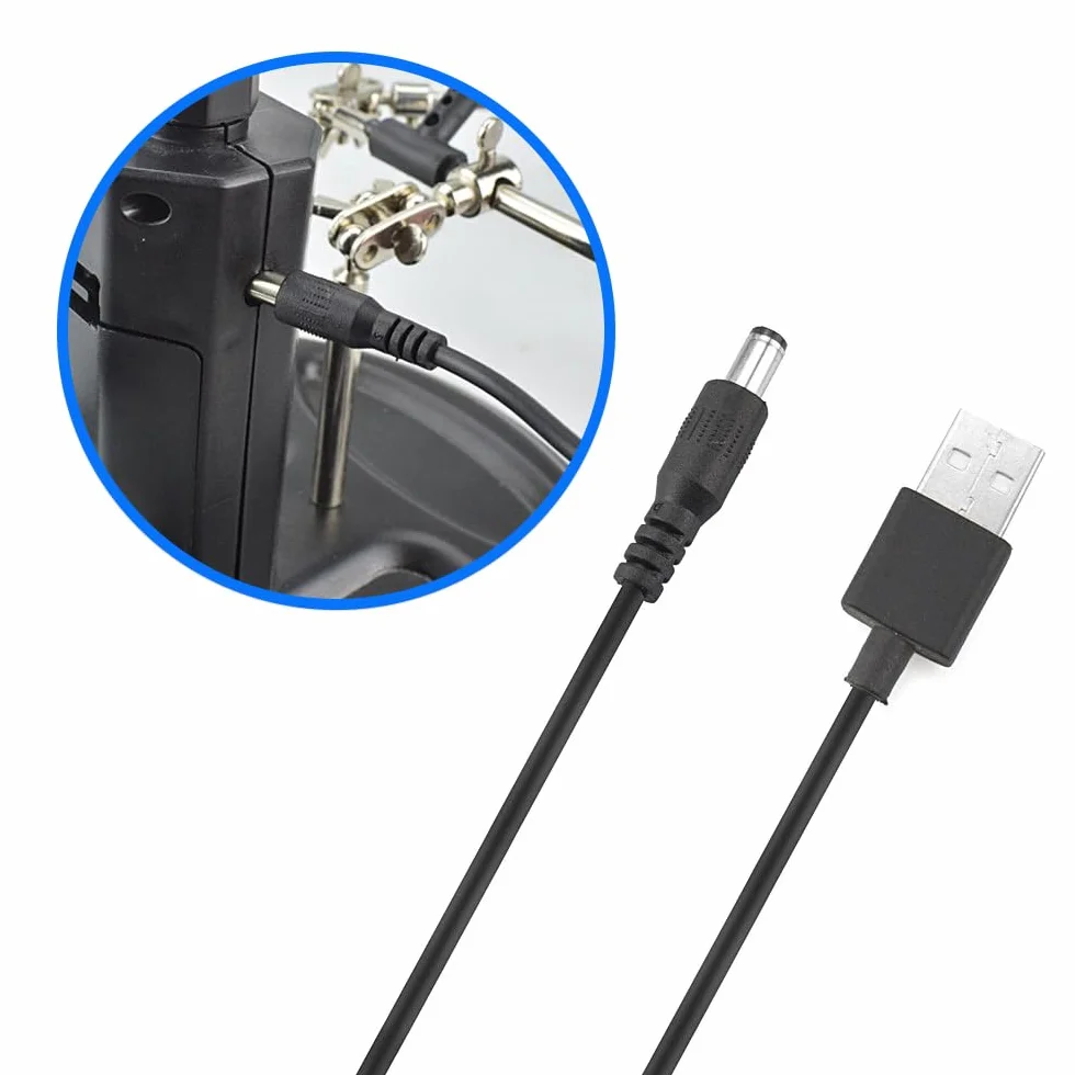 MMOBIEL Wysoce odporna pomocna dłoni powiększanie szklanki 2,5x 4x LED LED powiększające szkło z zaciskami i klipsami