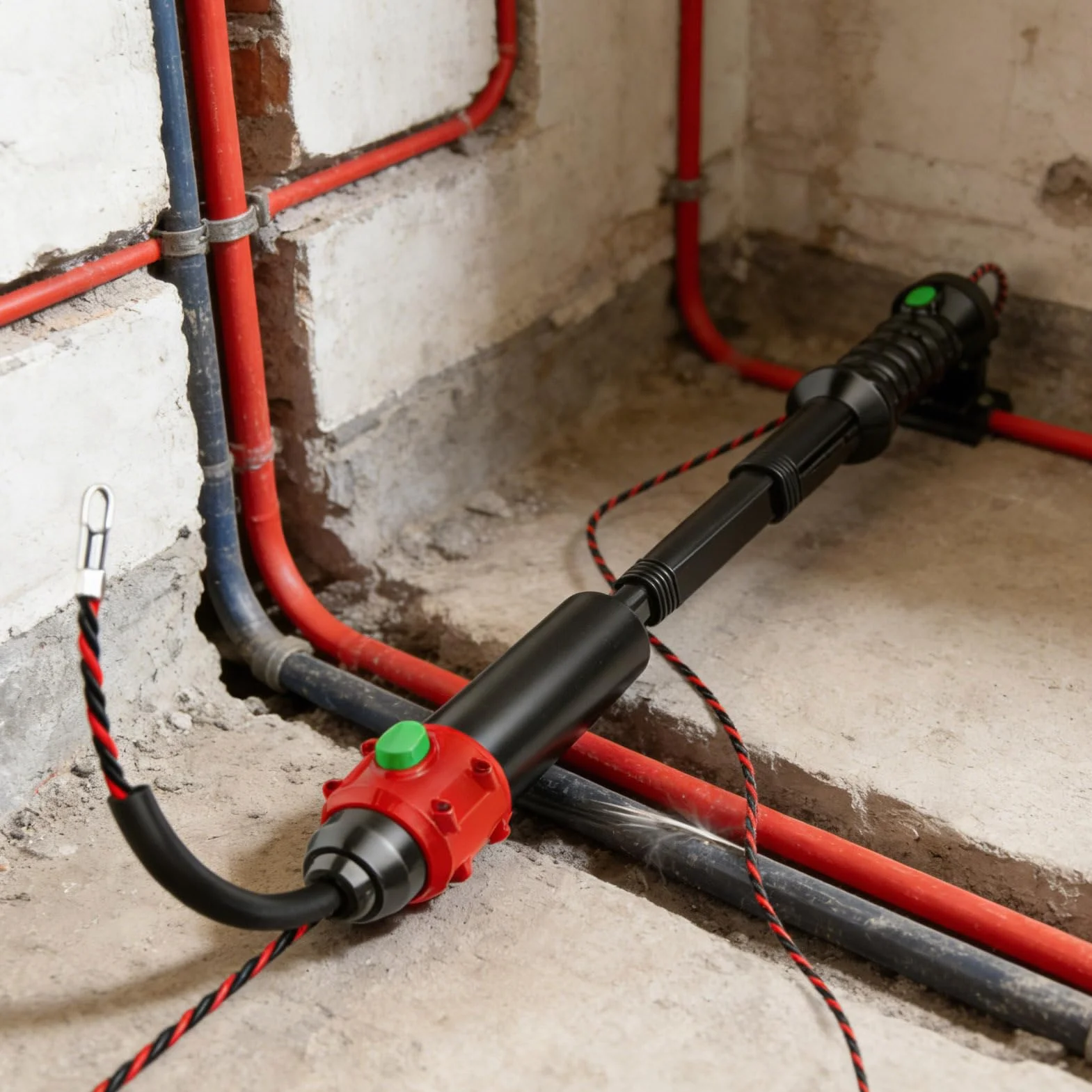 Przeciągacz do Kabli Ręczne, przenośne przeciągarki i urządzenia | Elektryczny przewlekacz Urządzenie do Montażu Instalacji Wewnętrznych i Układania w Ścianach dla Elektryków