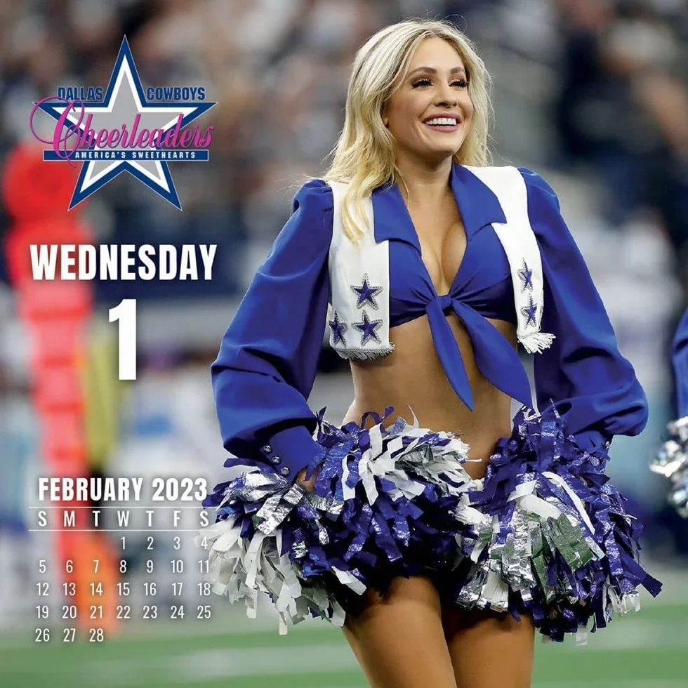 TURNER LICENSING Dallas Cowboys Cheerleaders 2023 kalendarz pudełkowy (23998052010)