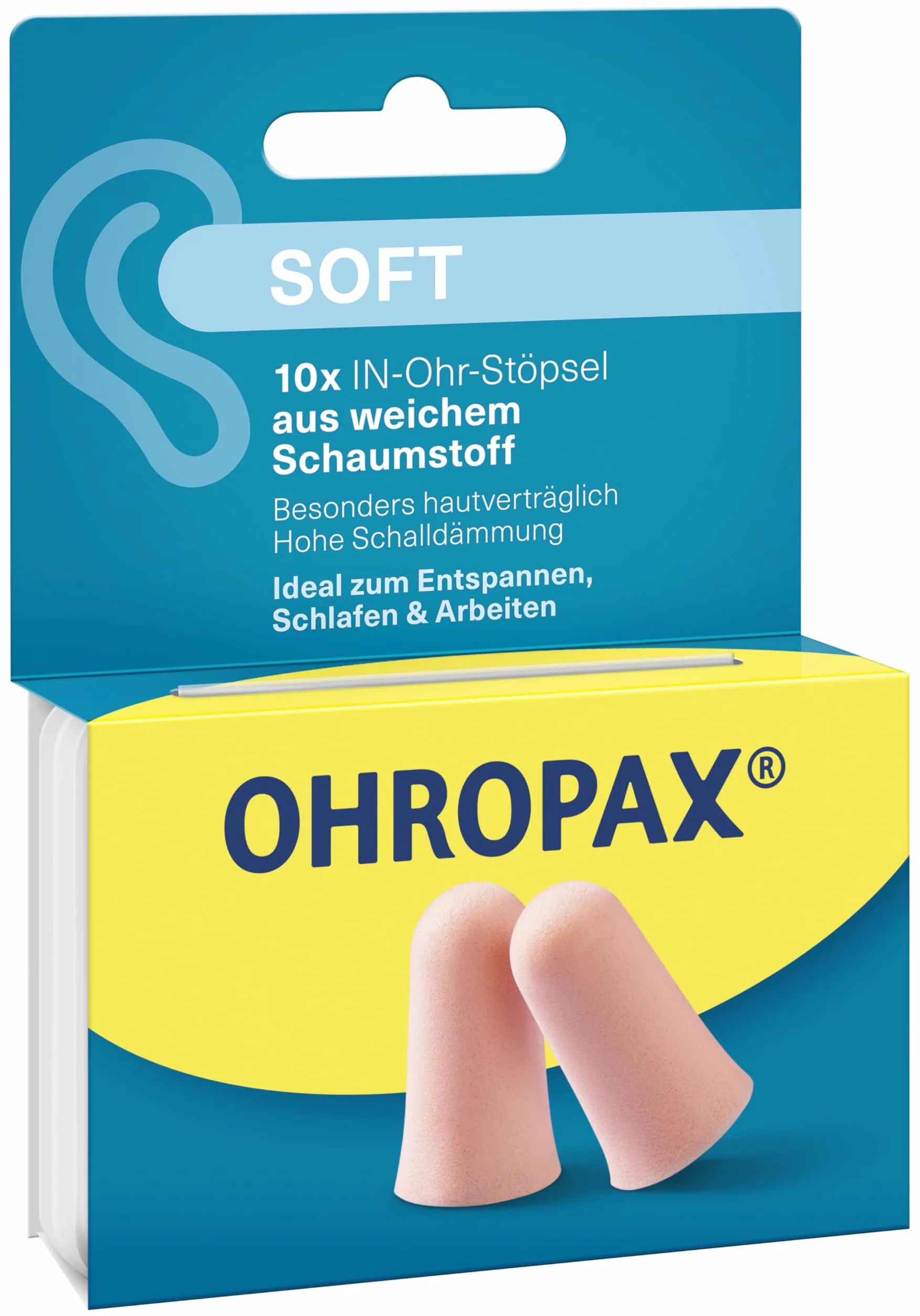 OHROPAX Miękkie zatyczki do uszu SNR 31 dB 10 sztuk