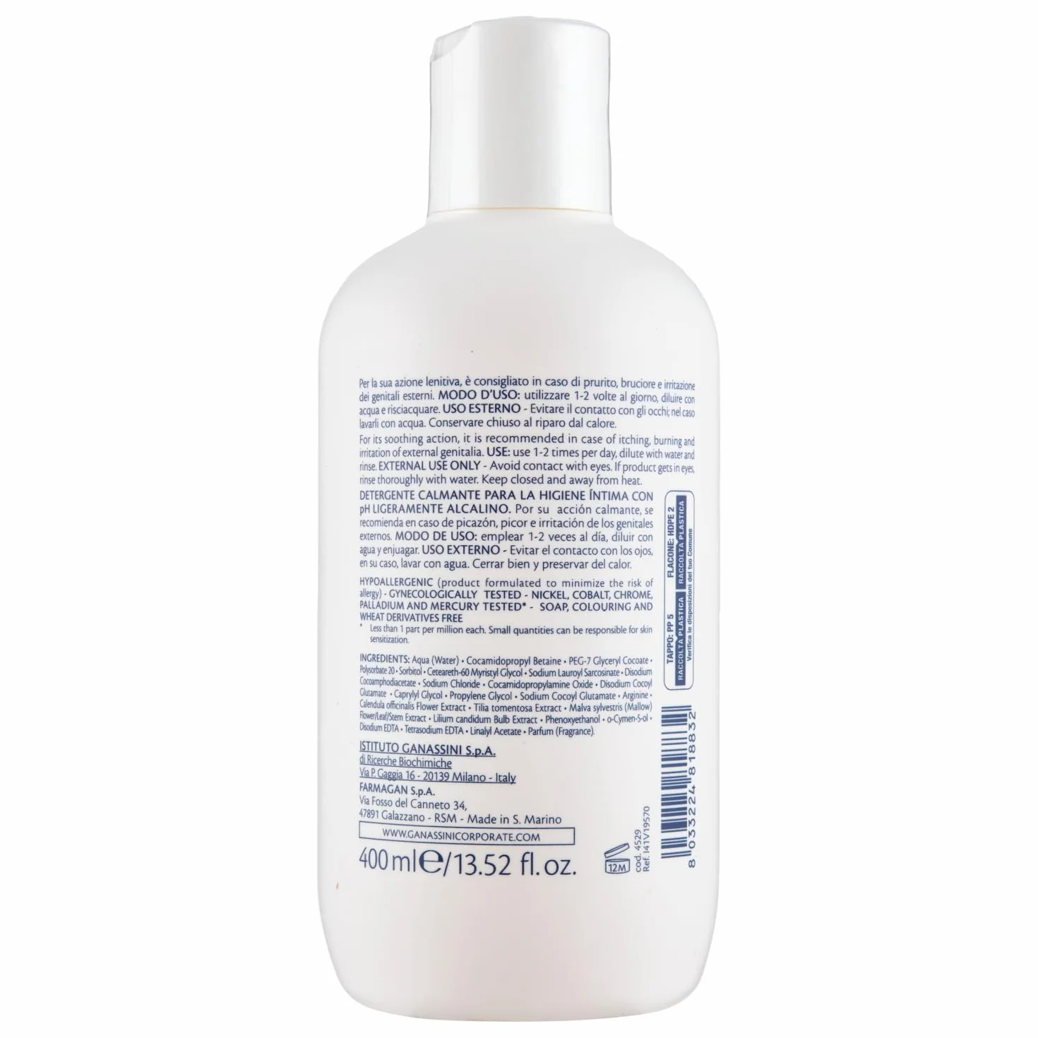 Alkagin Kojący środek czyszczący do higieny intymnej na bazie malwy, lipy i nagietka, lekko alkaliczne pH, rozmiar 400 ml