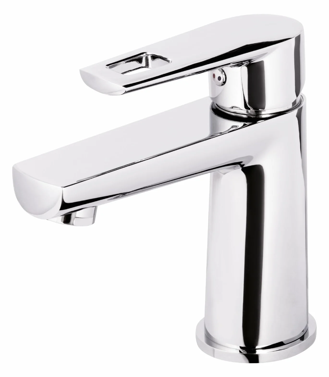 aquaSu® Bateria umywalkowa Midano, oszczędna dysza mieszająca, zawór pop-up, wkład ceramiczny, kran łazienkowy, rdzeń mosiężny, chromowany, 795548